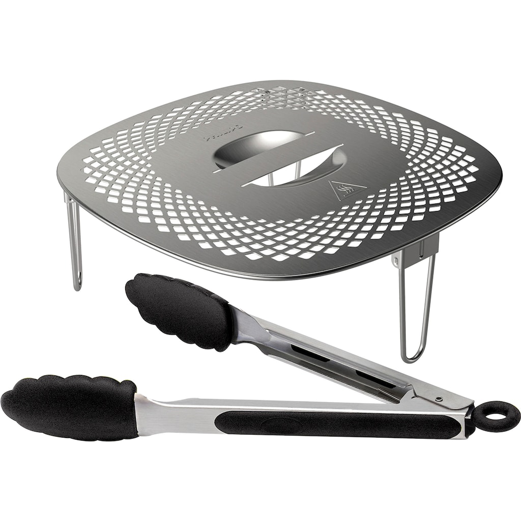 Philips Grillpfanneneinsatz »HD9954/01 Snack Profi-Kit«, Edelstahl-Silikon, (3 St.)