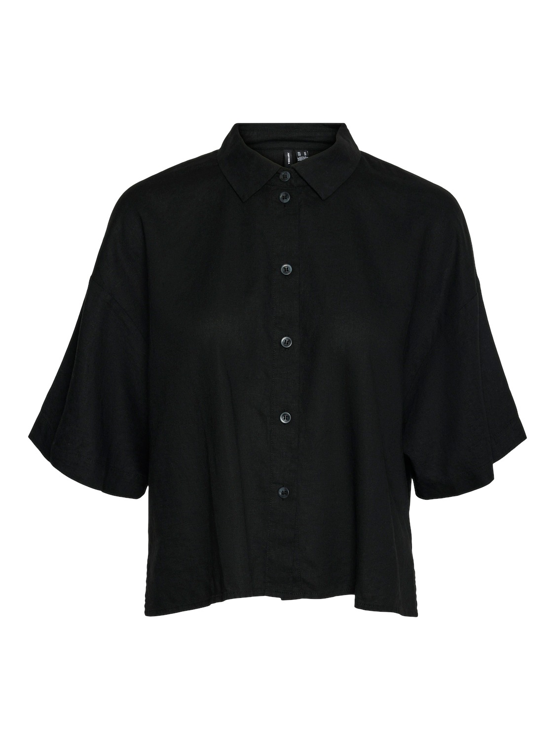Vero Moda Hemdbluse »VMLINN LINEN 2/4 SHORT SHIRT WVN NOOS«