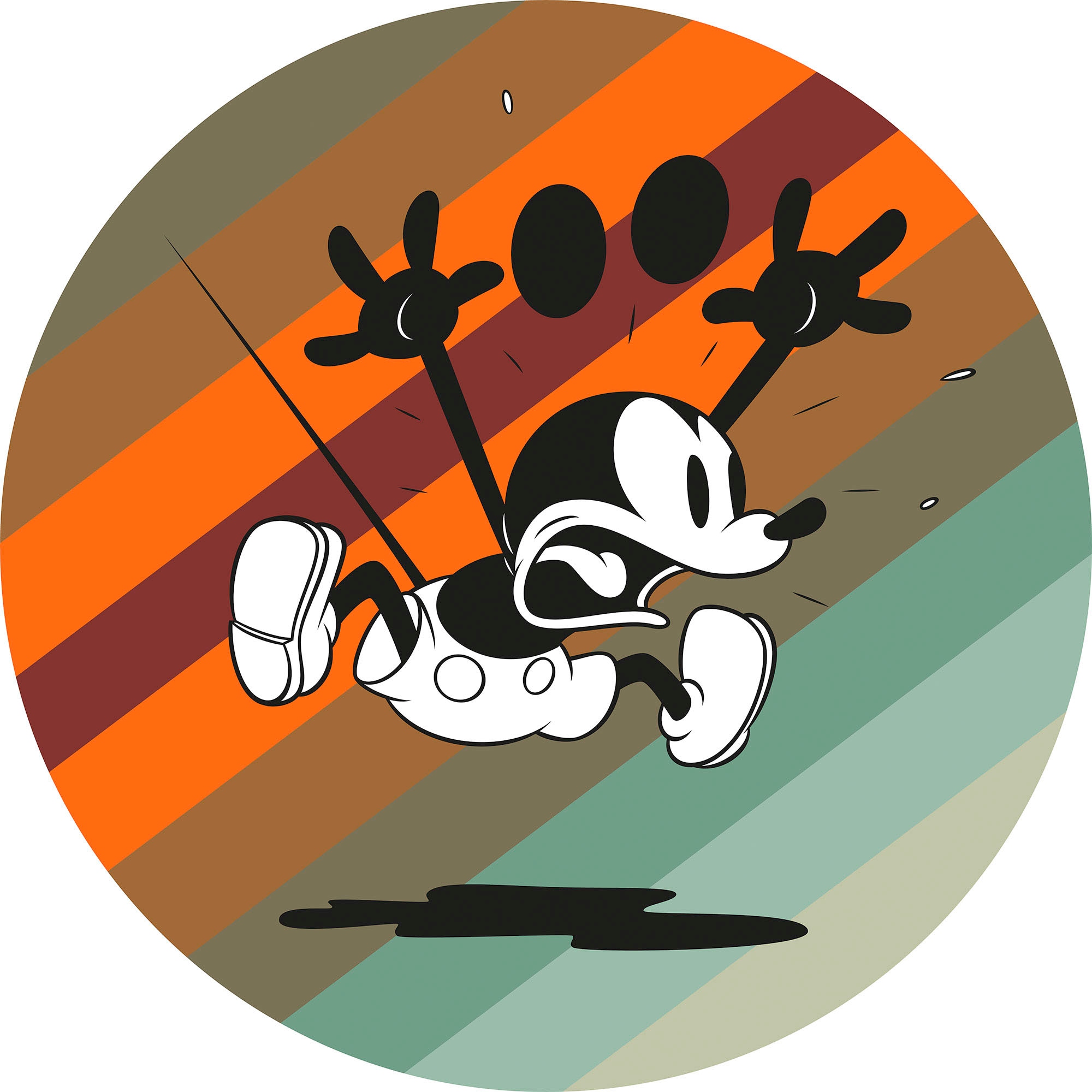 »Mickey away«, (1 selbstklebend kaufen and Wandtattoo und Mouse (Breite Höhe), 125x125 Komar Rechnung rund x up auf St.), cm