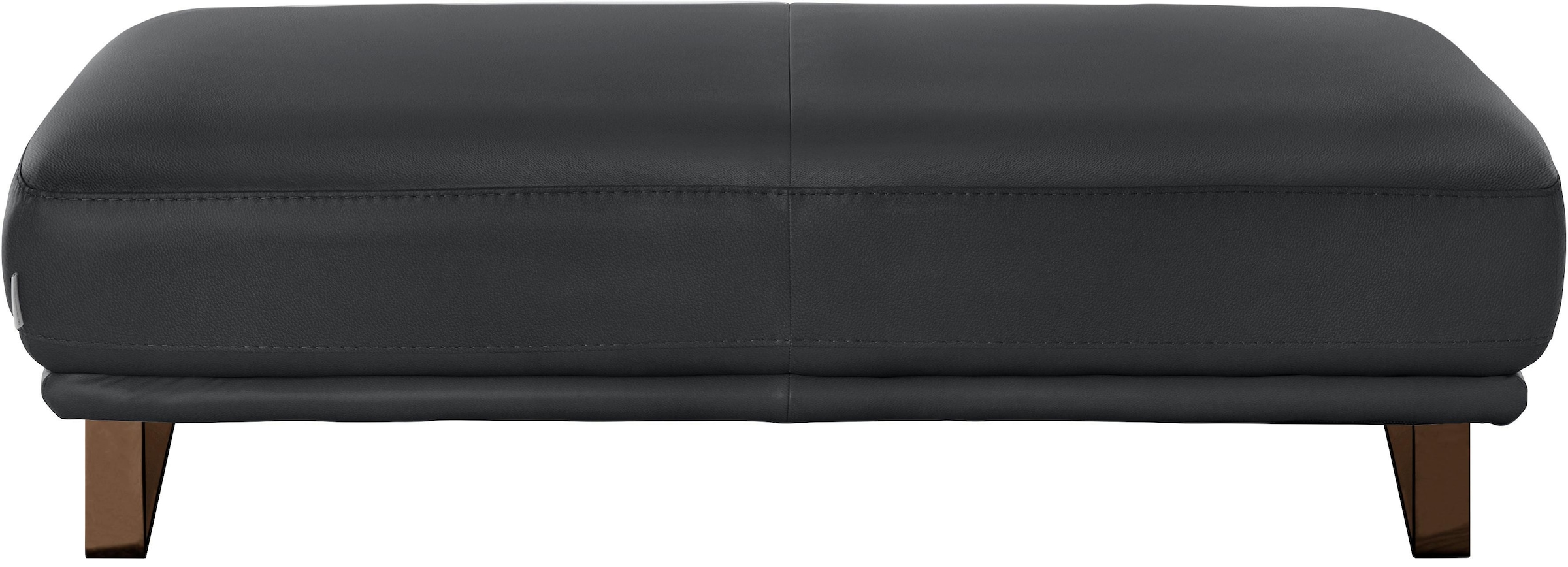 W.SCHILLIG Hocker »montanaa«, mit Metallkufen in Bronze pulverbeschichtet, Breite 141 cm