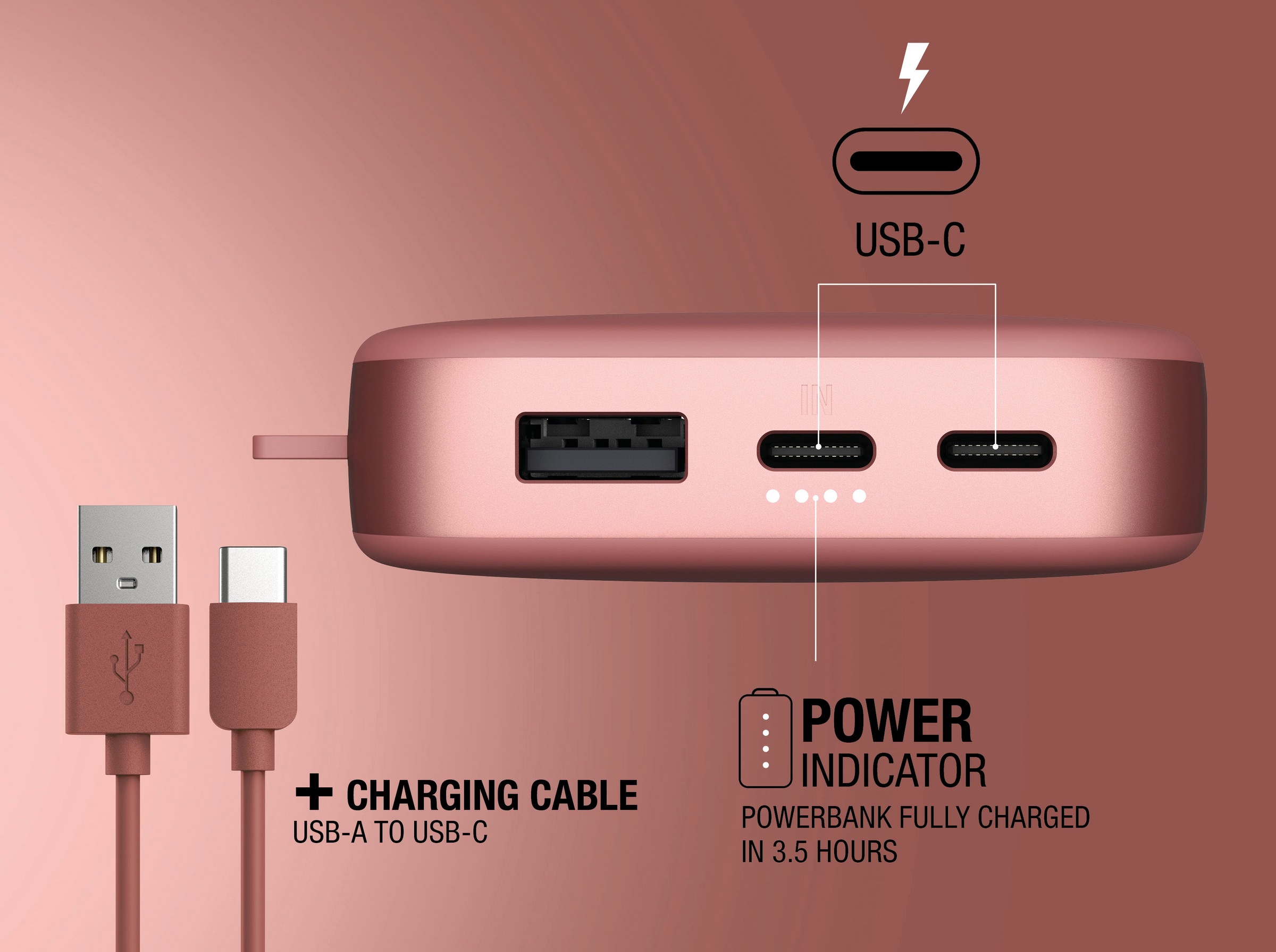 Fresh´n Rebel Powerbank »Power Pack 18000mAh mit USB-C, Ultra Fast Charge & 20W PD«