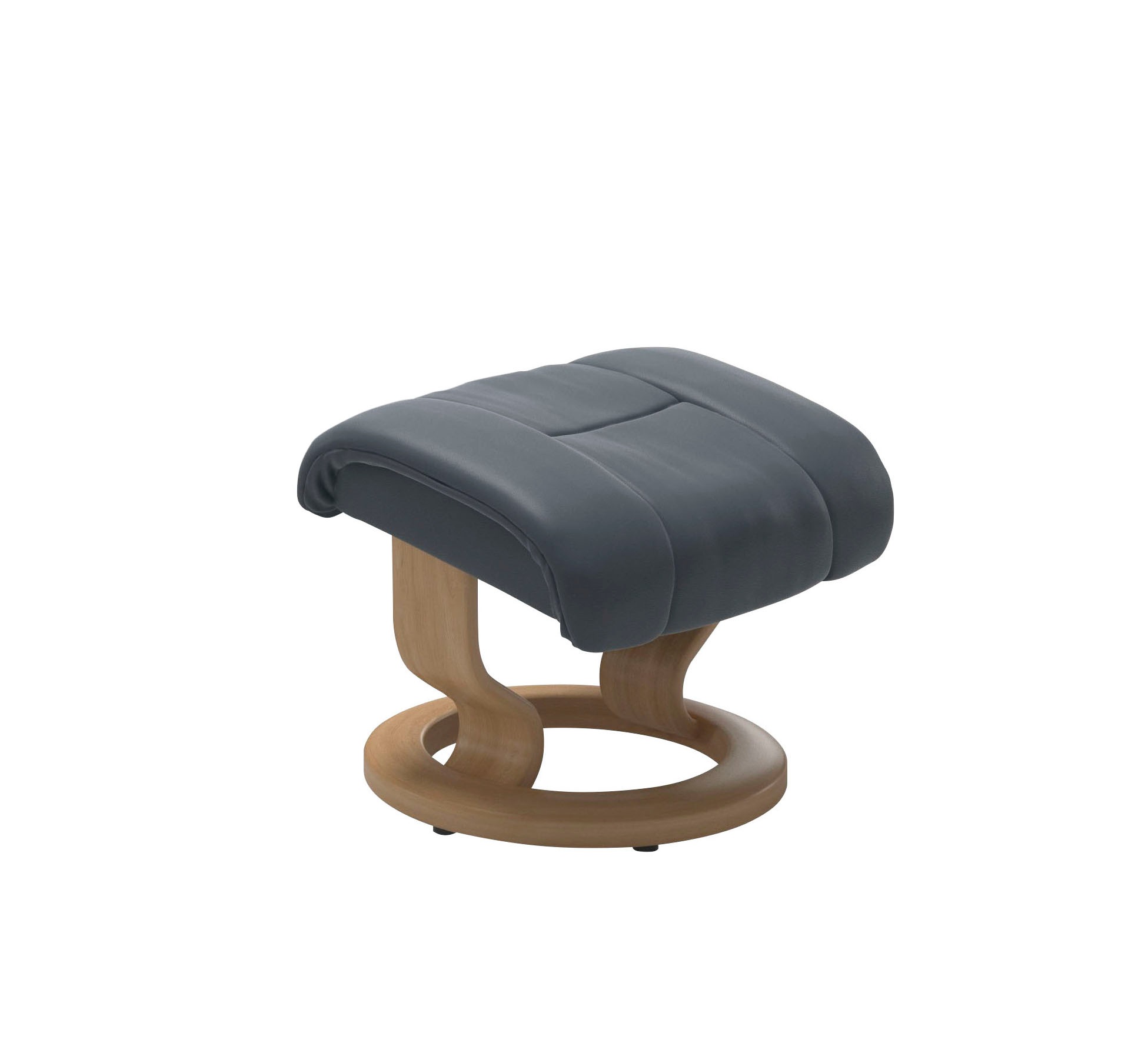 Stressless® Relaxsessel »Reno«, (Set, Relaxsessel mit Hocker), mit Hocker, mit Classic Base, Größe S, M & L, Gestell Eiche