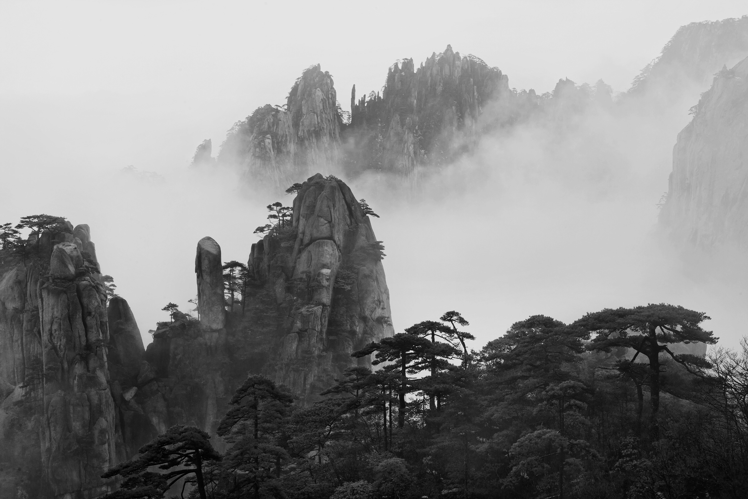 Papermoon Fototapete »Photo-Art YAN ZHANG, HUANGSHAN« günstig online kaufen