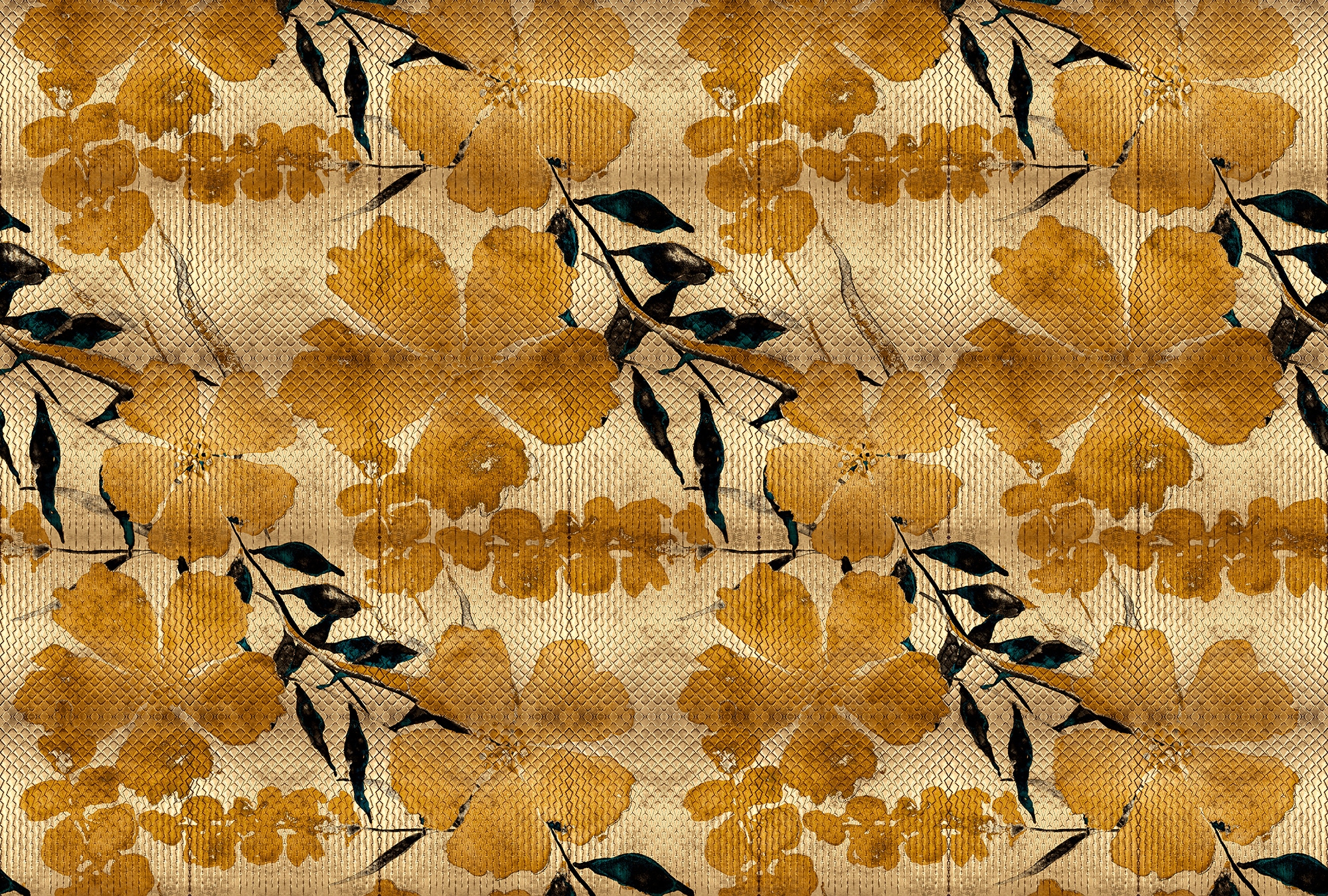 living walls Fototapete »Walls by Patel Odessa« glatt Blumen Fototapete odessa 4,00 m x 2,70 m 200 g Vlies Premium Tapete