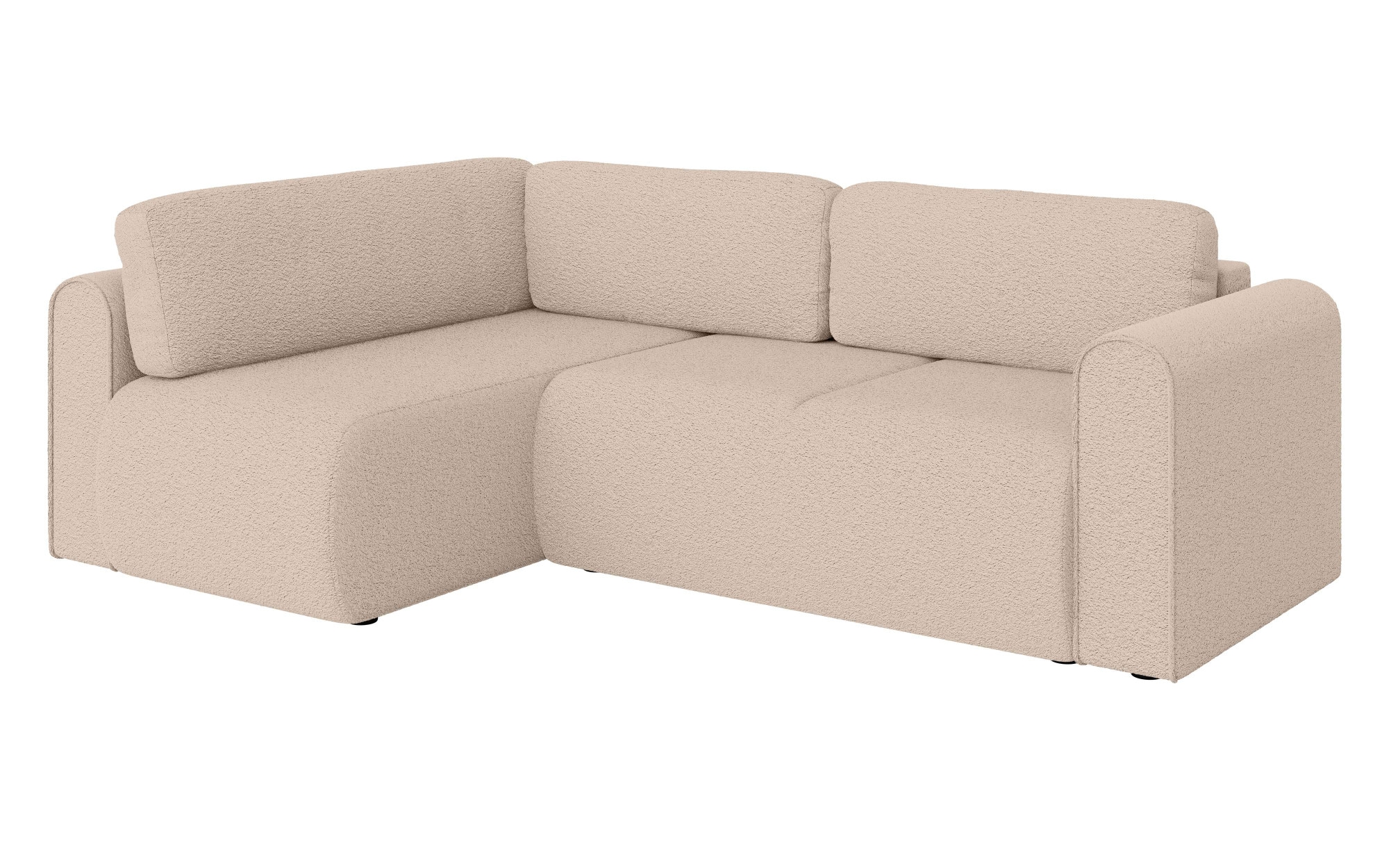 INOSIGN Ecksofa »Zacharia wahlweise Schlafsofa mit Bettkasten, B/T/H 250/166/86 cm«, L-Form mit Wellenunterfederung, Ottomane rechts oder links bestellbar