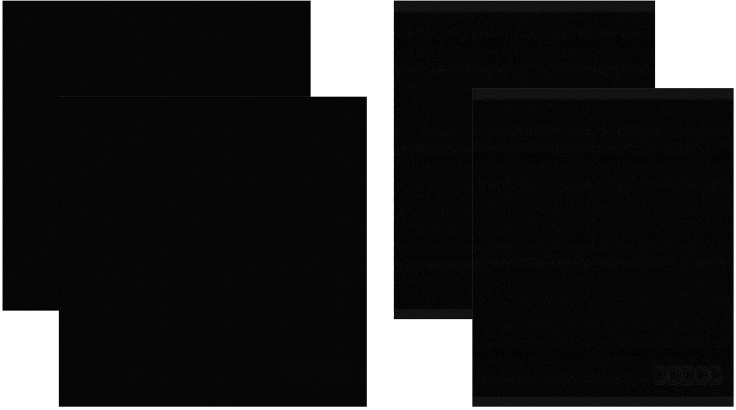 DDDDD Geschirrtuch »Logo«, (Set, 4 tlg., Combi-Set: 2x Küchenhandtuch 50 x 55 cm + 2x Geschirrtuch 60 x 65 cm)