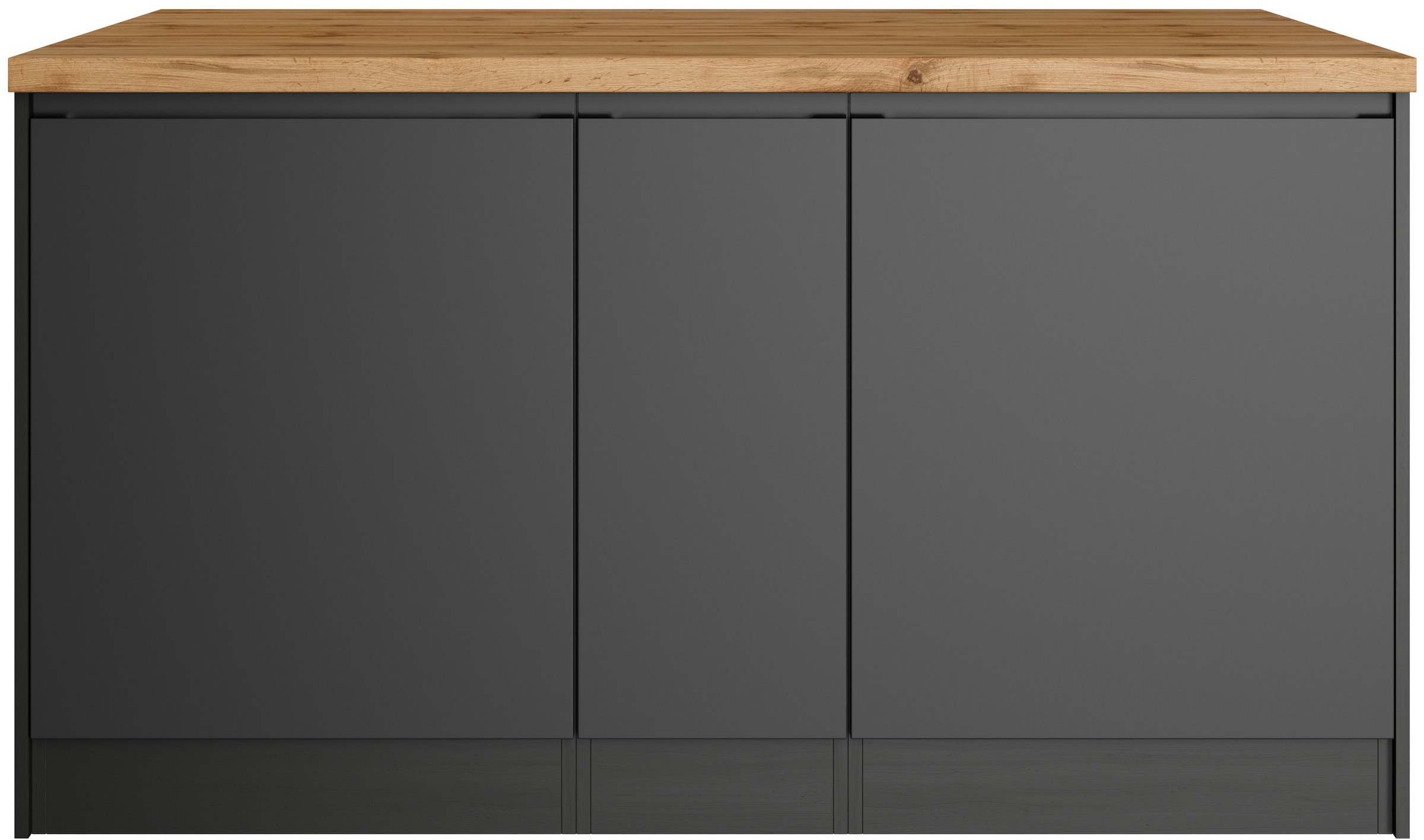 KOCHSTATION Kücheninsel »KS-Bruneck, Breite 153 cm«, MDF-Fronten, Arbeitsplatte 38mm stark