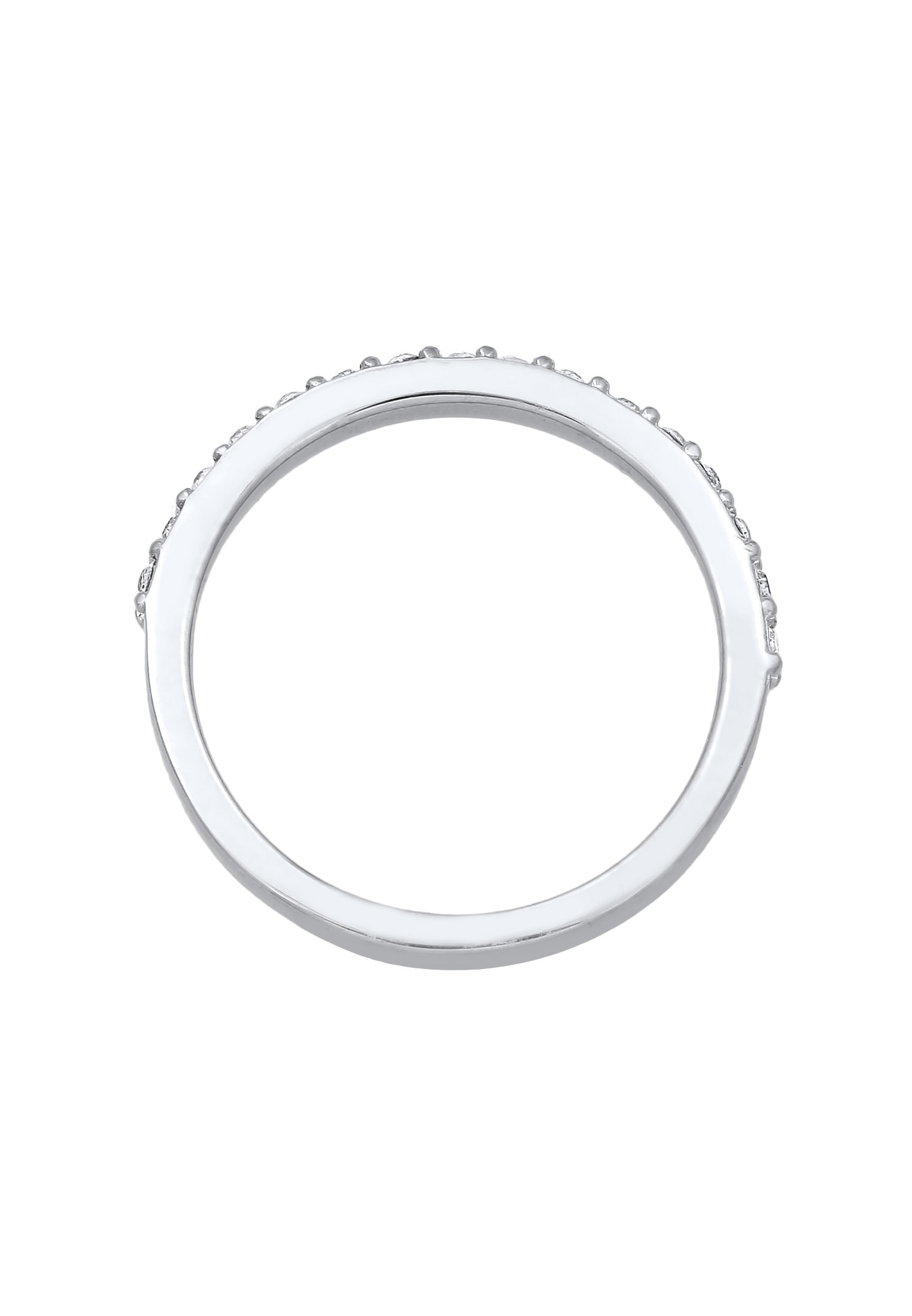 Elli Fingerring »Bandring Memoire 925 Silber, mit Kristallen von Swarovski®«