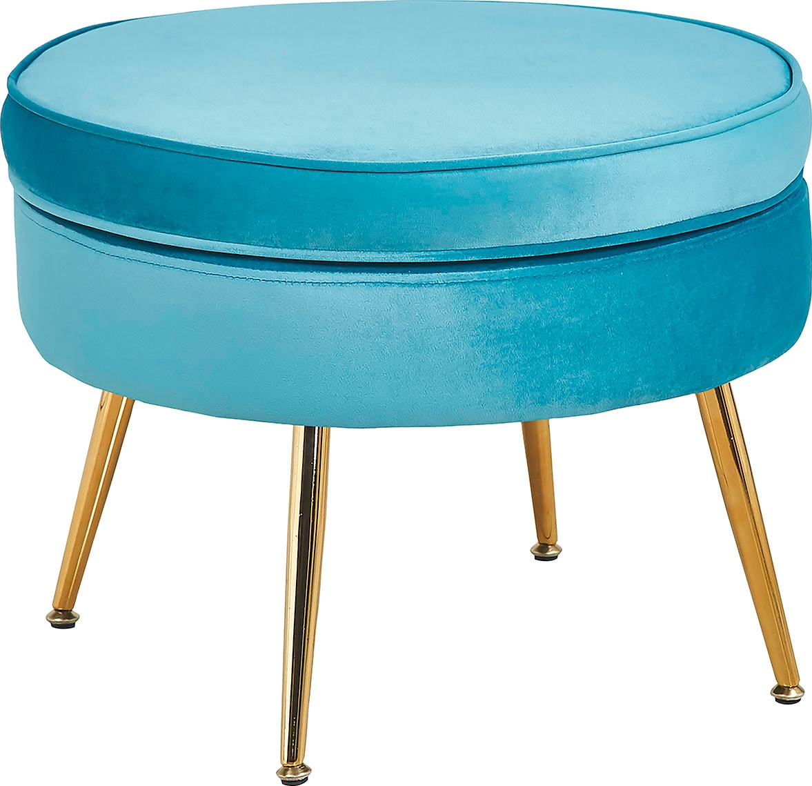 SalesFever Polsterhocker »Clam«, mit hohem Sitzkissen