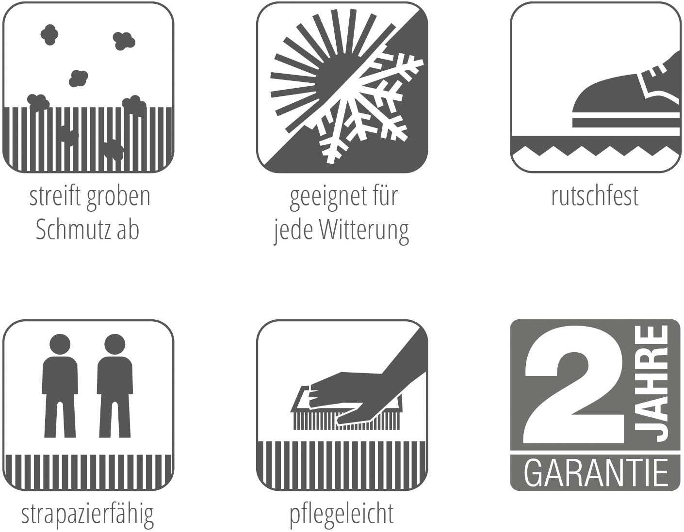 ASTRA Fußmatte »Dynamic«, rechteckig, 13 mm Höhe, Schmutzfangmatte, Türmatte, wasserabweisend, In und Outdoor