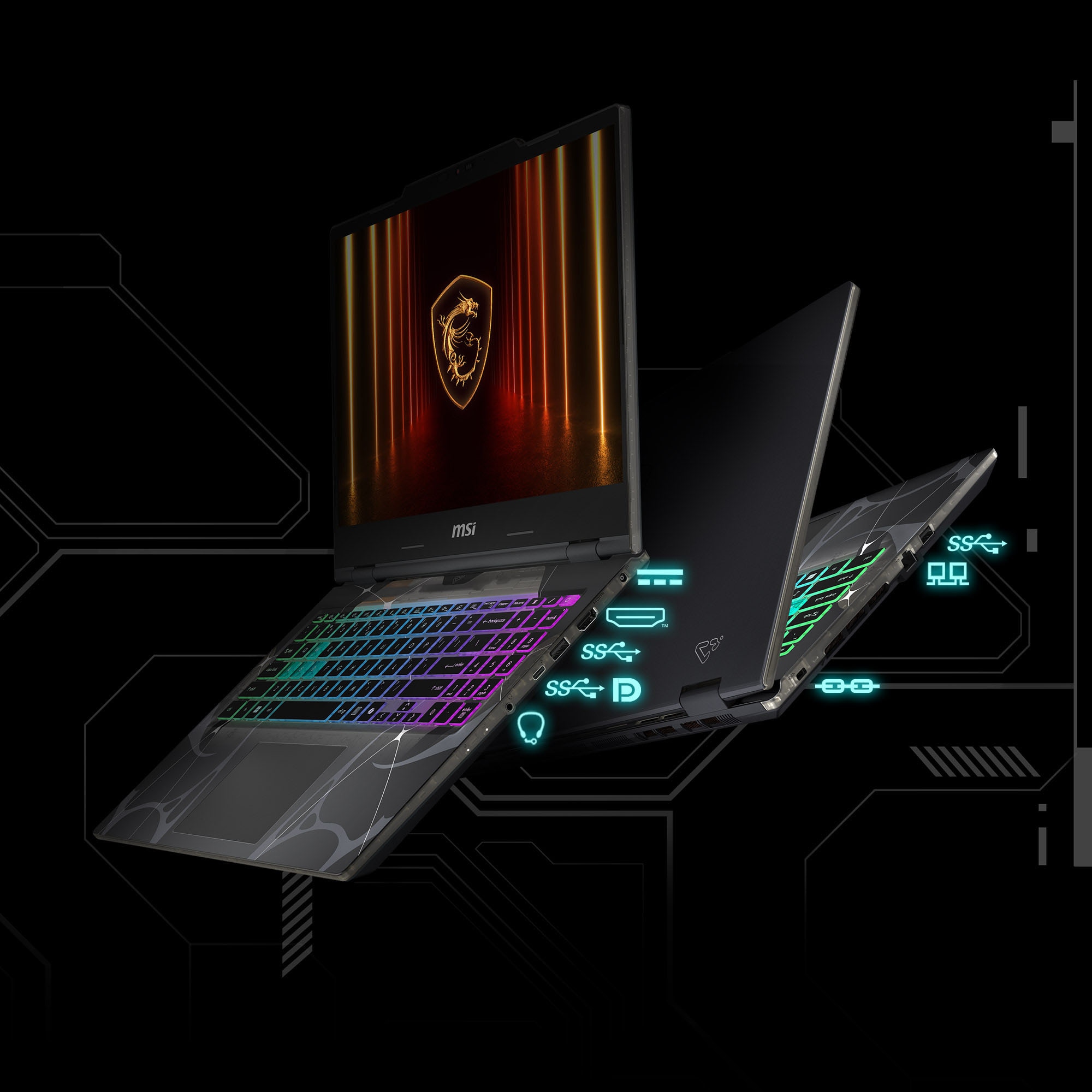 MSI Gaming-Notebook »Cyborg A15 AI B2HWGKG-089« 39,6 cm / 15,6 ″ AMD Ryzen 7 GeForce RTX 5070 1.000 GB SSD