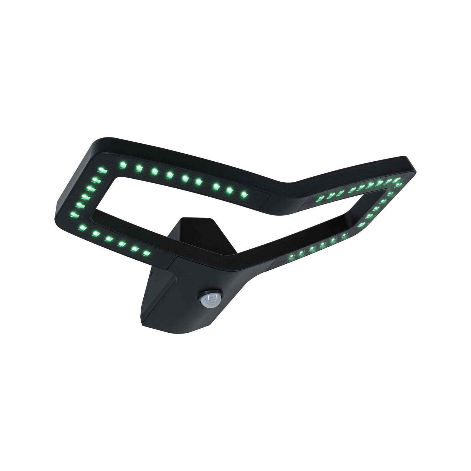Paulmann LED Außen-Wandleuchte »Alara IP44 eckig 375x270mm RGBW+ 10W 450lm 230V Anthrazit Metall«, 1 flammig, Smart Home Zigbee 3.0, Bewegungsmelder