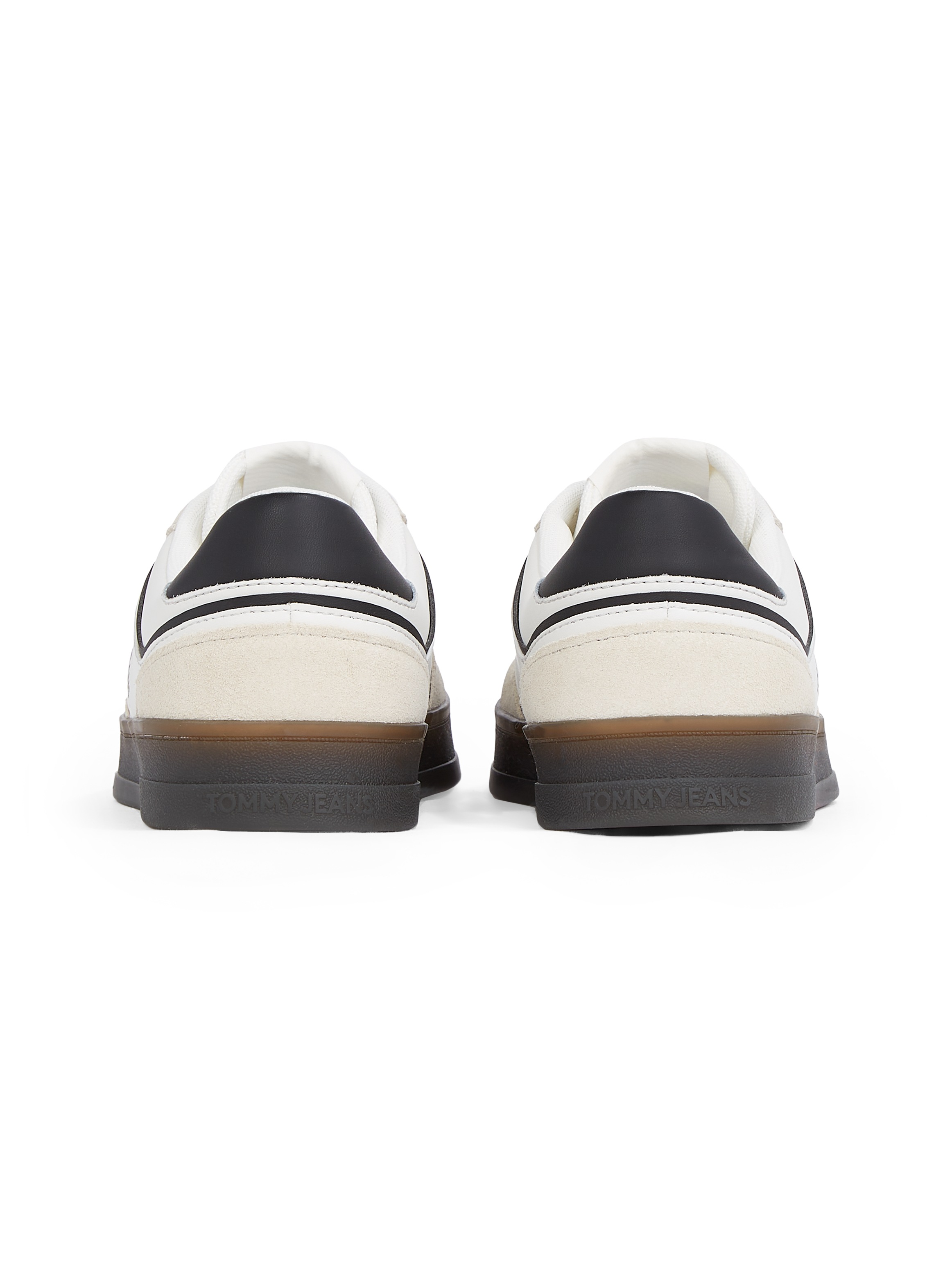 Tommy Jeans Sneaker »THE GREENWICH LEATHER«, Freizeitschuh, Halbschuh, Schnürschuh mit Kontrastbesatz
