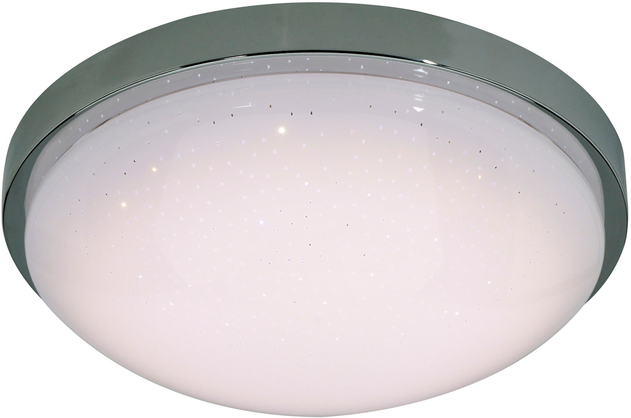 näve LED Deckenleuchte »Catania«, 1 flammig, Leuchtmittel LED-Modul | LED fest integriert, Kristalleffekt, Memory,Nachtlicht, IR-Fernbedienung kalt/warmweiß