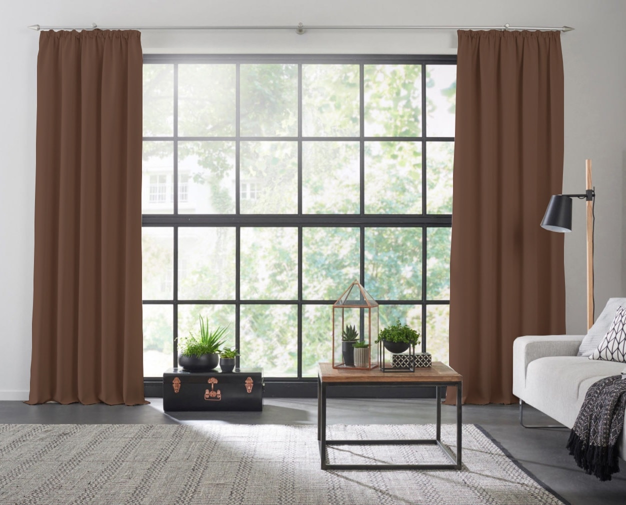 Wirth Vorhang »Dim out« Kräuselband 1 Stk. tlg. günstig online kaufen