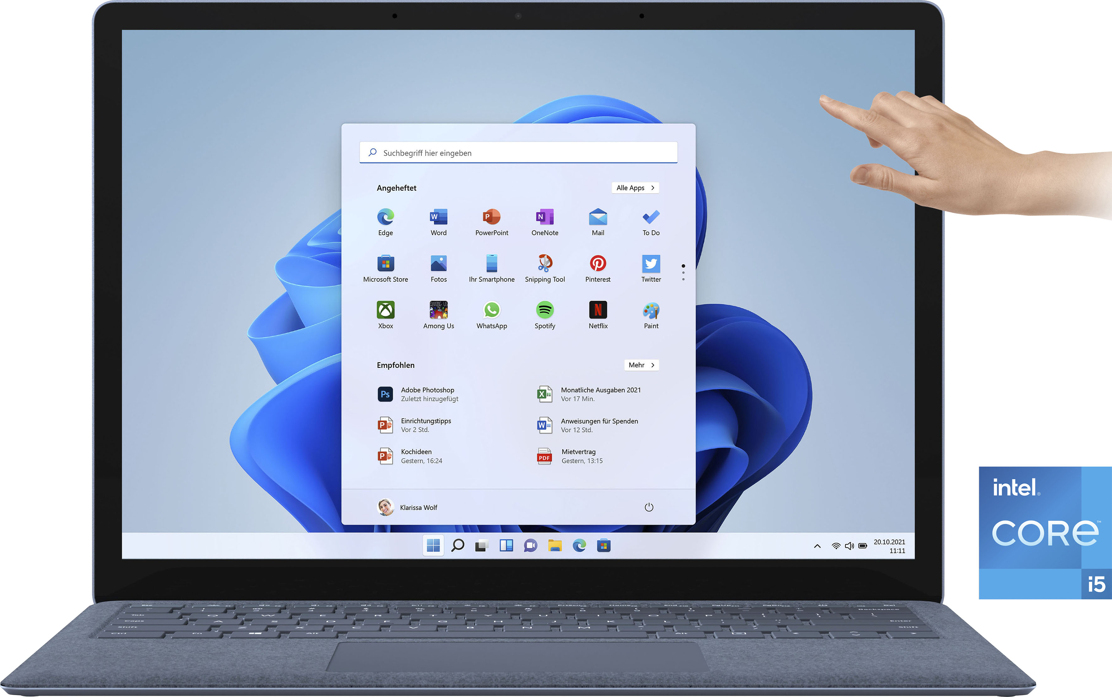 Microsoft Notebook »Surface Laptop 4«, (34,29 cm/13,5 Zoll), Intel, Core i5, Iris Xe Graphics, 512 GB SSD