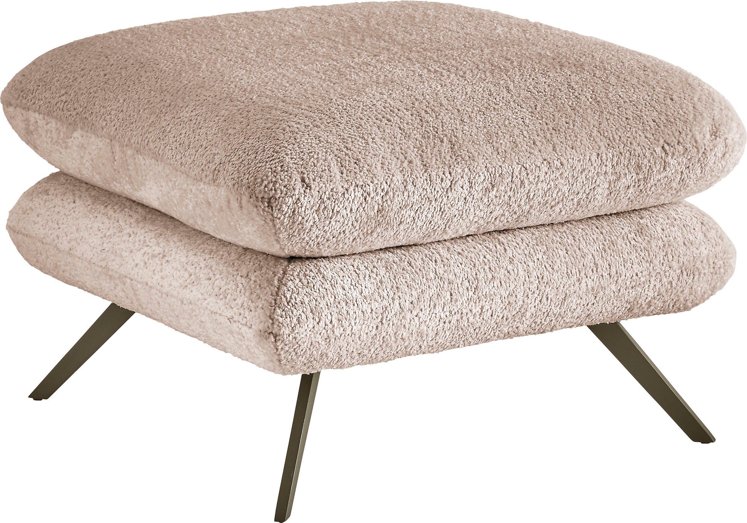 3C Candy Polsterhocker »Beatrice«, quadratisch 70x70cm, in Fellimitat günstig online kaufen