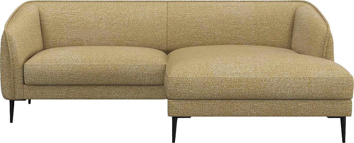 FLEXLUX Ecksofa »Belle Designsofa, bequem durch Kaltschaum im Sitz«, Skandi günstig online kaufen