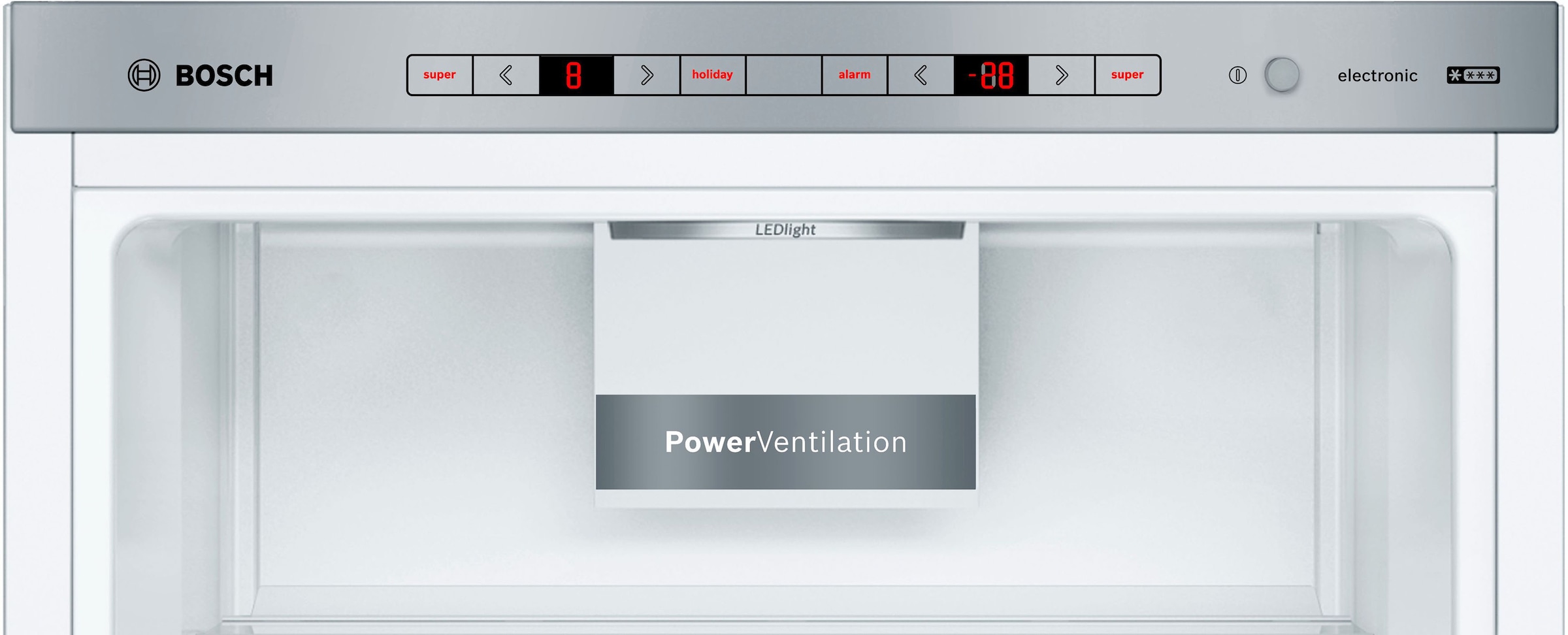 BOSCH Kühl-/Gefrierkombination »KGE49AWCA«, KGE49AWCA, 201 cm hoch, 70 cm breit, XXL Fassungsvolumen von 419 l