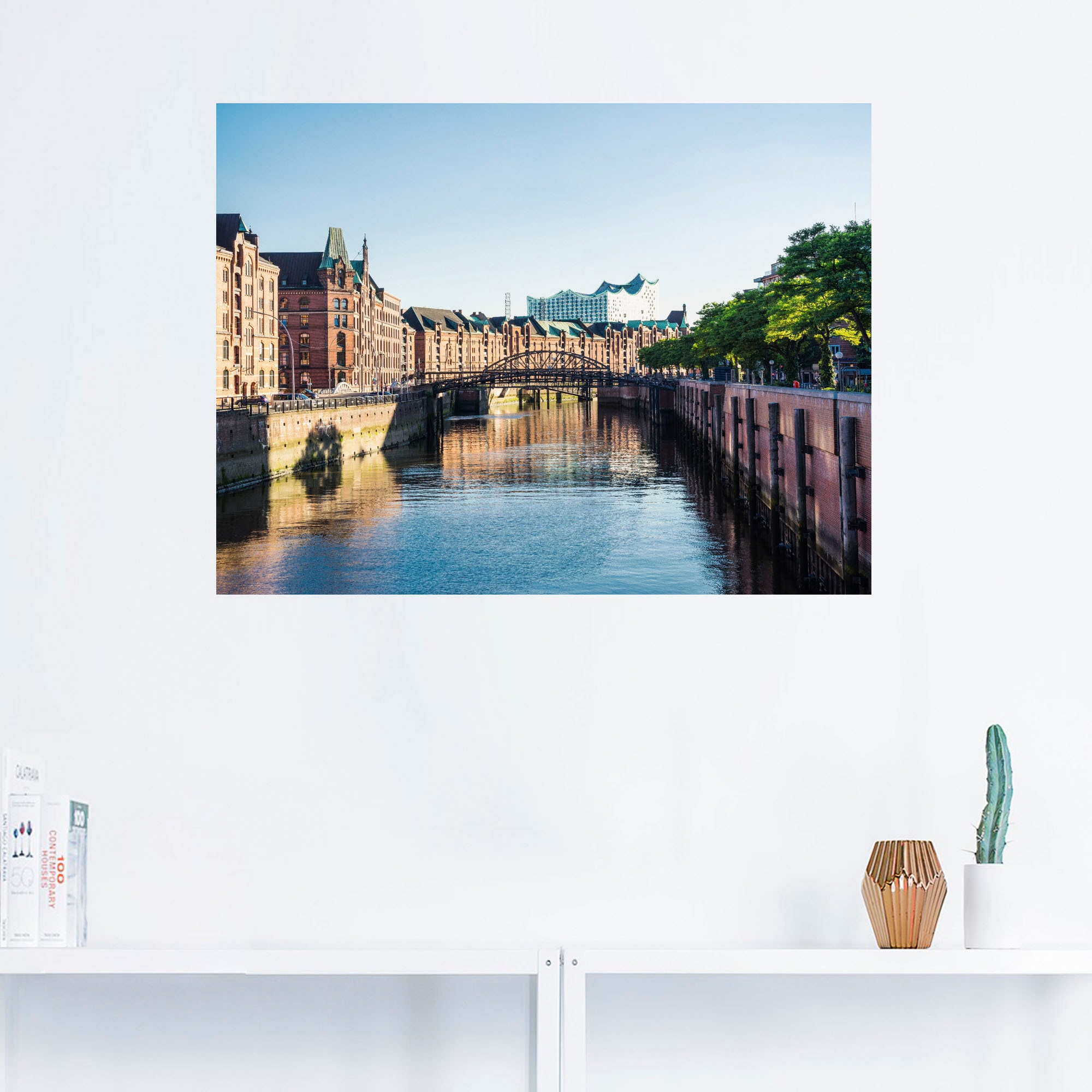 Artland Wandfolie »Hamburg Speicherstadt«, Deutschland, (1 St.), selbstklebend