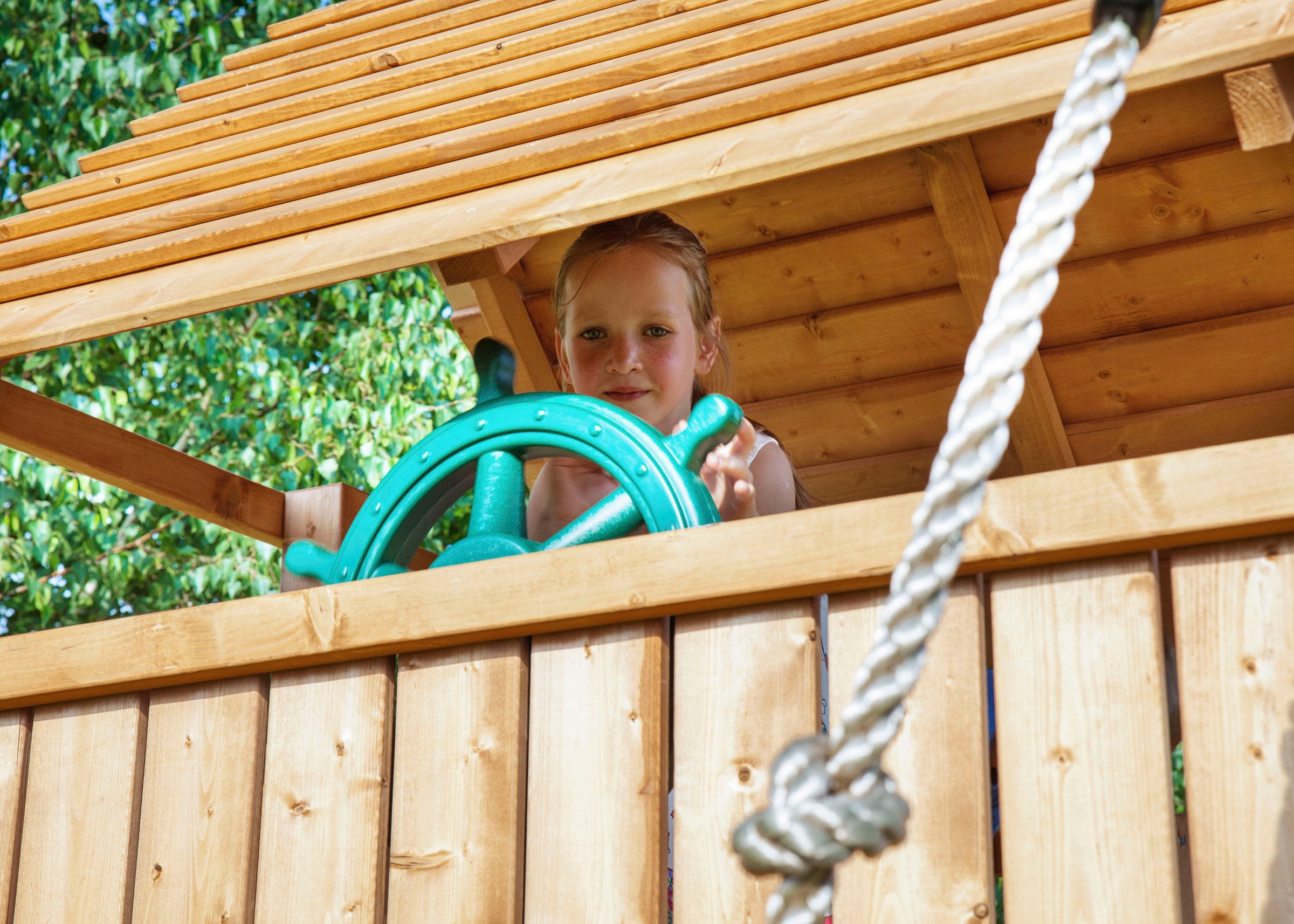 FUNGOO Spielturm »MAXI SET SPIDER LAND«, mit Schaukel & Rutsche, Klettererweiterung