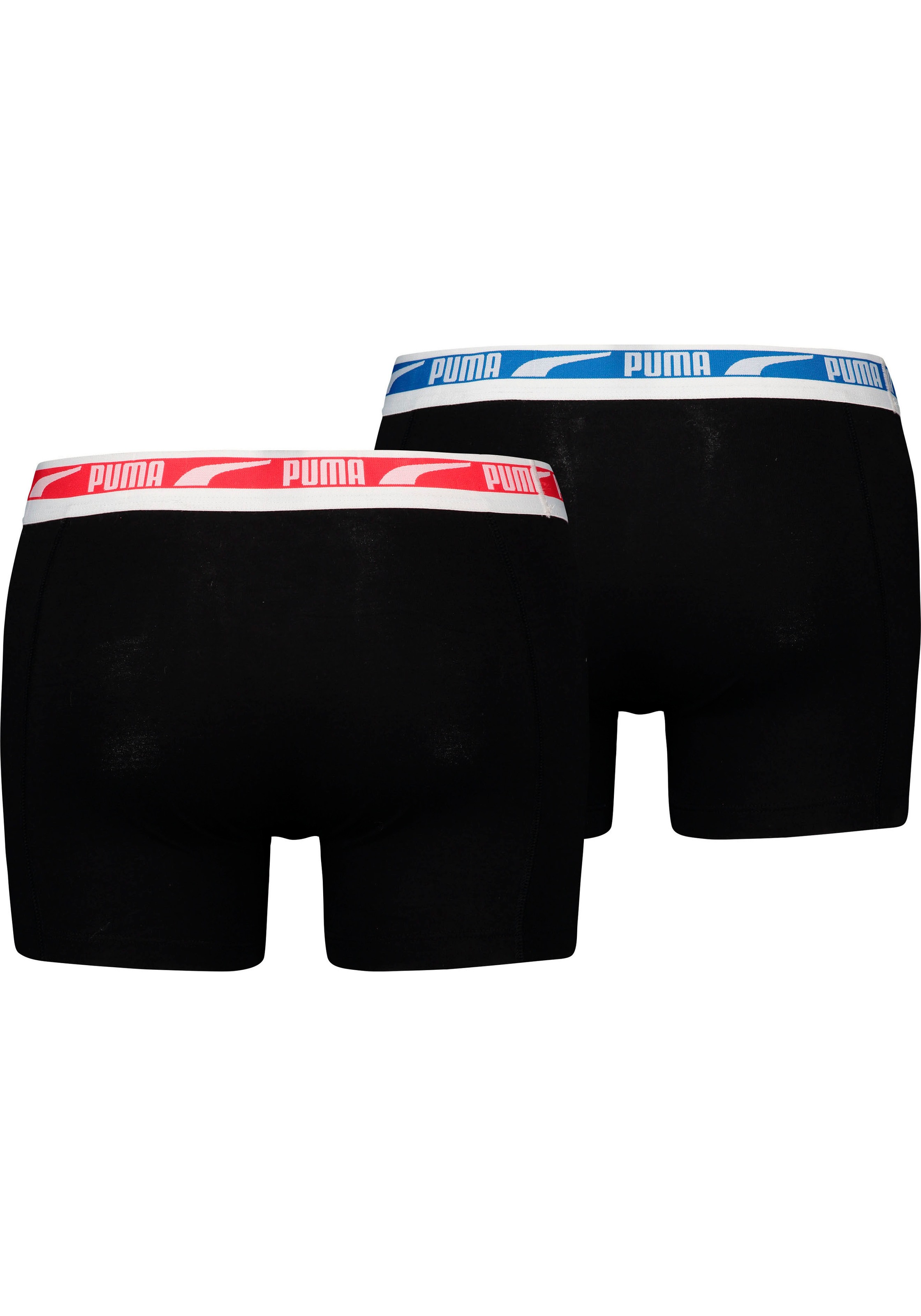 PUMA Boxershorts »MEN MULTI LOGO BOXER 2P«, (2er Pack), Komfortbund