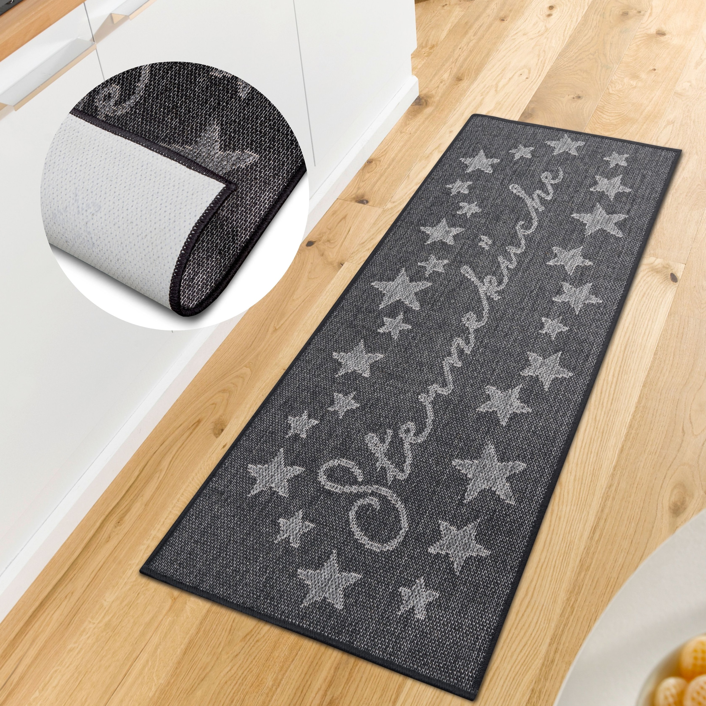 HANSE Home Küchenläufer »Sterneküche«, rechteckig, 5 mm Höhe, Läufer, Rutschfest, Küchenteppich, Küche, Teppich, Pflegeleicht, Flur