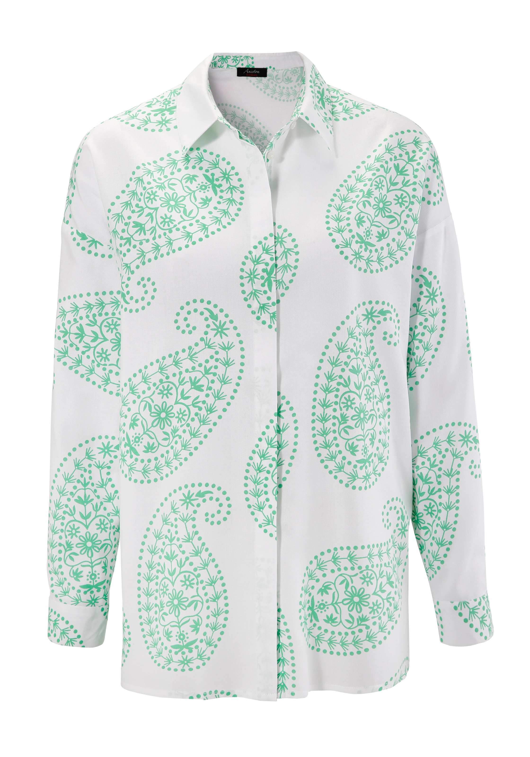 Aniston CASUAL Hemdbluse, mit großflächigem Paisley-Muster
