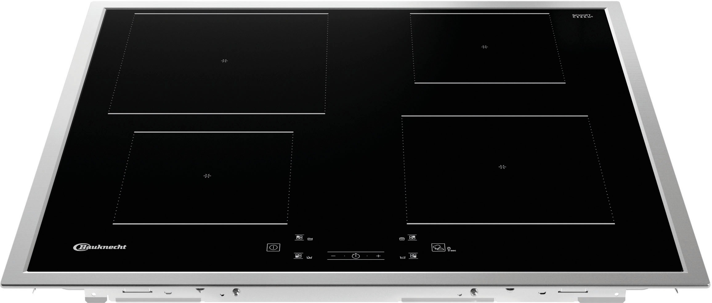 BAUKNECHT Backofen-Set »BAKO Steam 2«, BAKO Steam 2, mit 2-fach-Teleskopauszug, mit Dampffunktion
