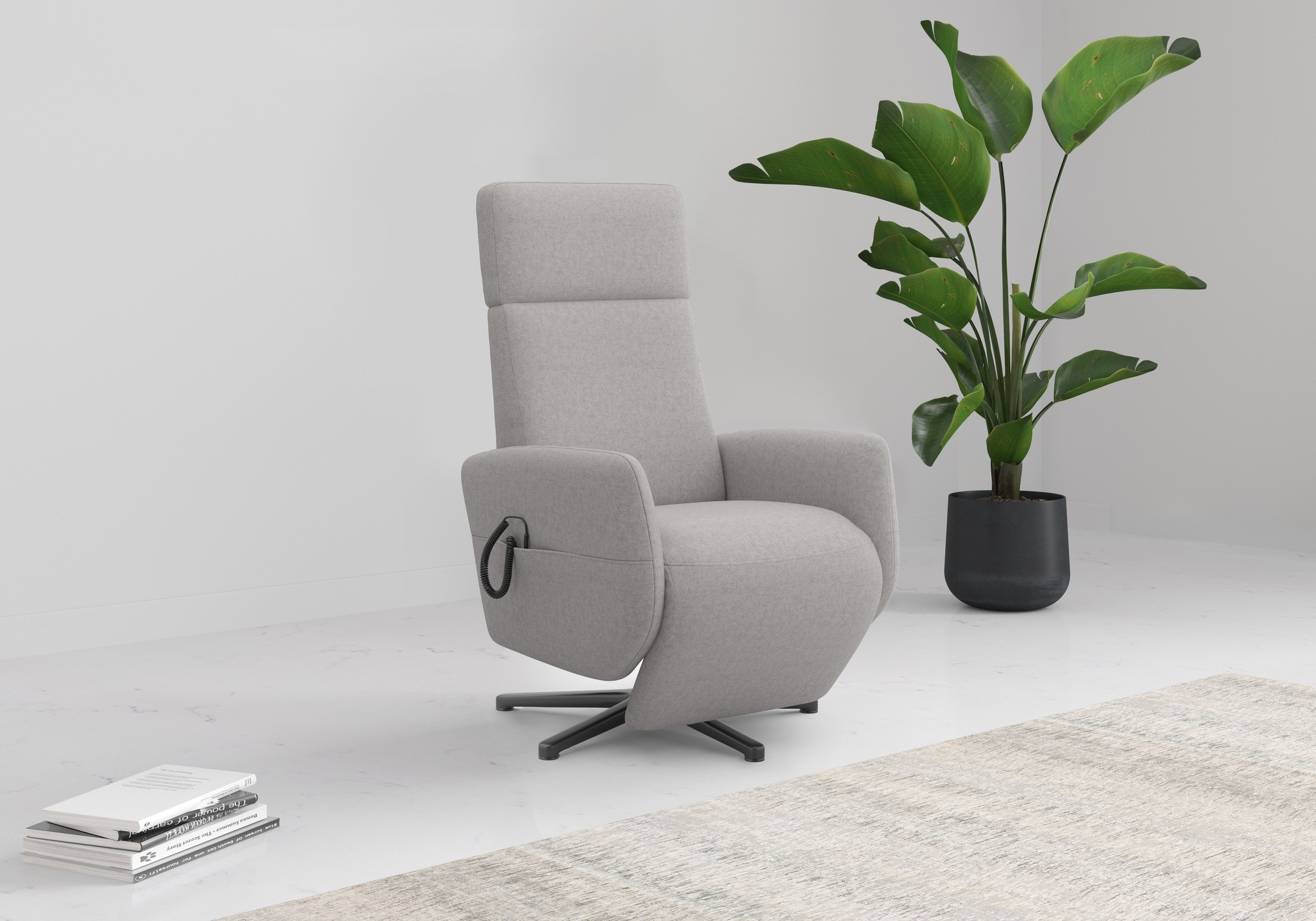 Home affaire TV-Sessel »Rochelle, inkl. Kopfteilverstellung & 360° Drehfunk günstig online kaufen