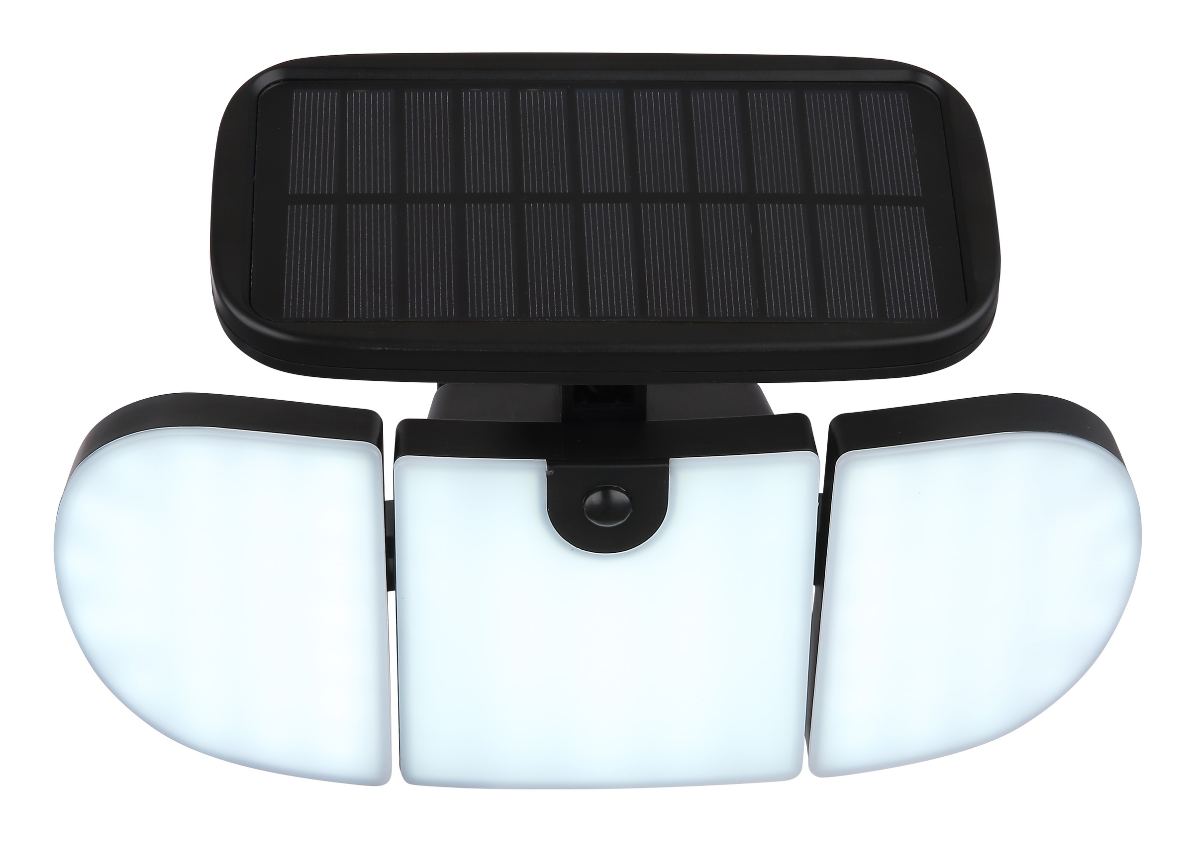 GLOBO LIGHTING LED Solarleuchte »SOLARLEUCHTE KUNSTSTOFF SCHWARZ MATT, 1XLED« LED-Modul 1 Stk. Kaltweiß Solar Garten Terrasse Außenbeleuchtung Funktionsleuchte Außenbereich