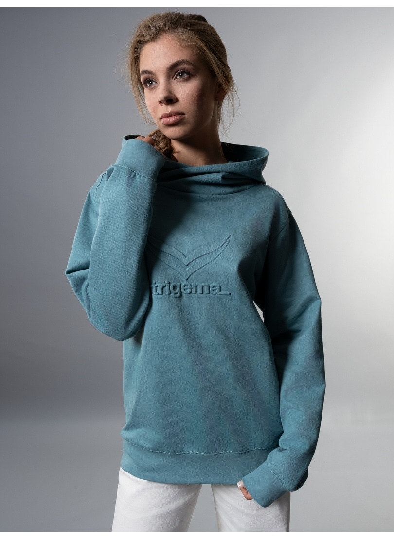 großem mit bestellen Trigema »TRIGEMA online Kapuzenpullover 3D-Motiv« Kapuzensweatshirt