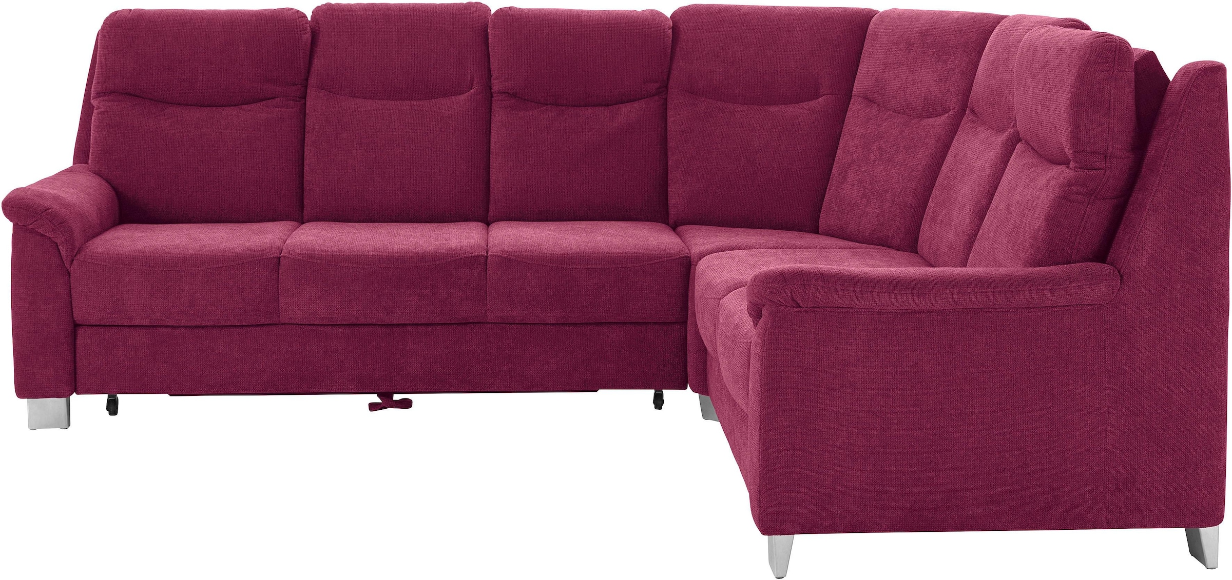 sit&more Ecksofa »Boccaccio L-Form«, mit Federkern und Kopfteilverstellung, wahlweise mit Bettfunktion