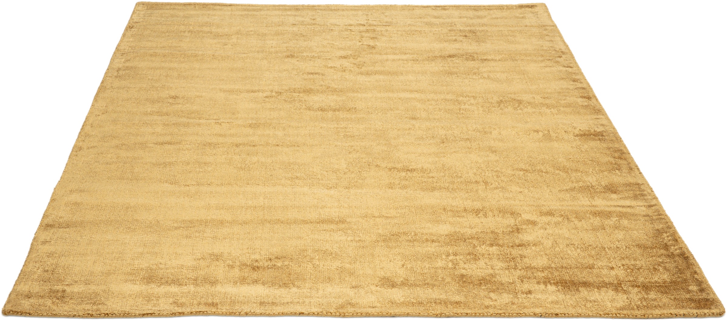TOM TAILOR HOME Teppich »Shine uni«, rechteckig, 8 mm Höhe, Handweb Teppich, 100% Viskose, handgewebt, mit elegantem Schimmer