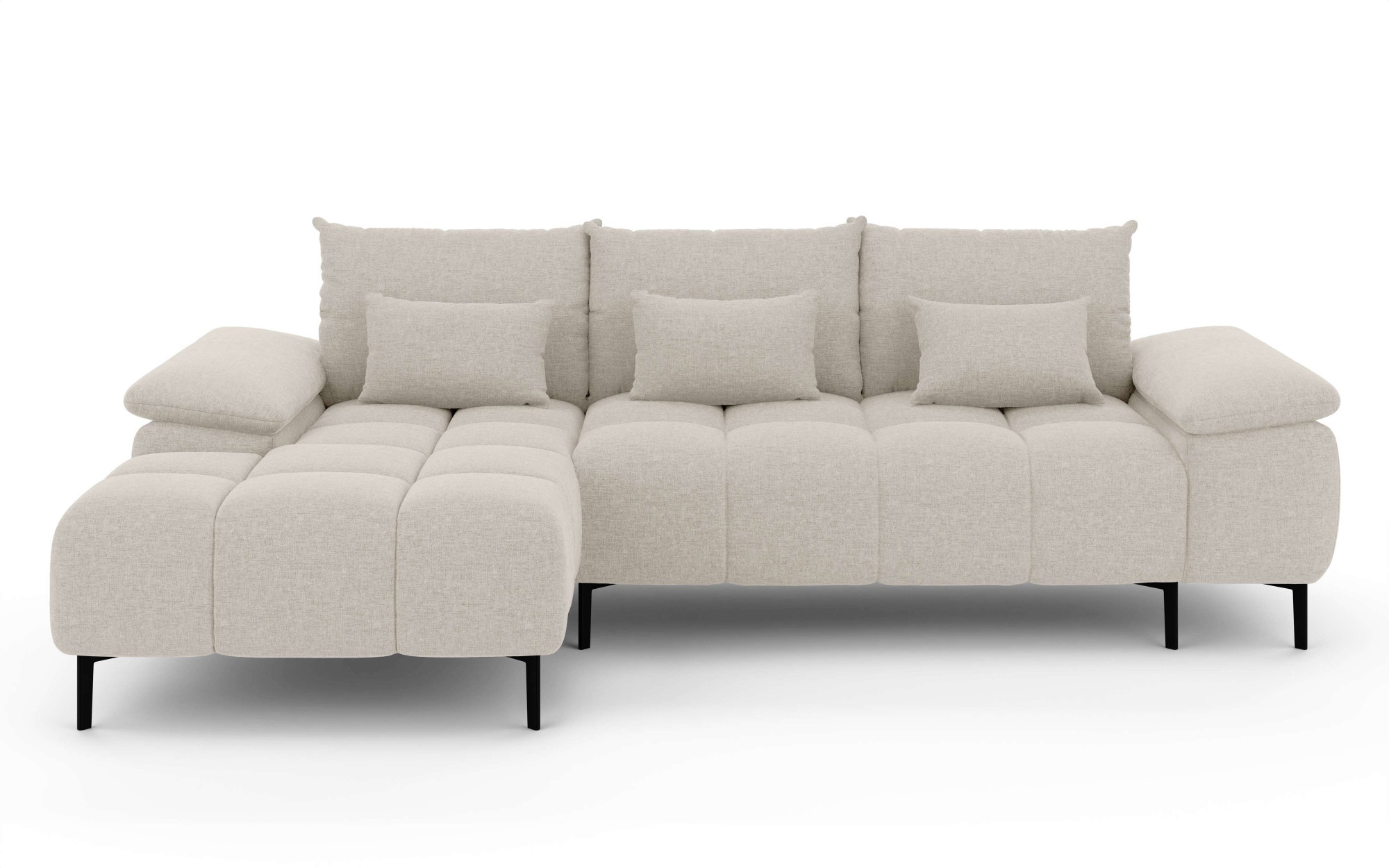 INOSIGN Ecksofa »DROMARA Schlafsofa mit Bettkasten, Maße: B/T/H 277/141/91 günstig online kaufen
