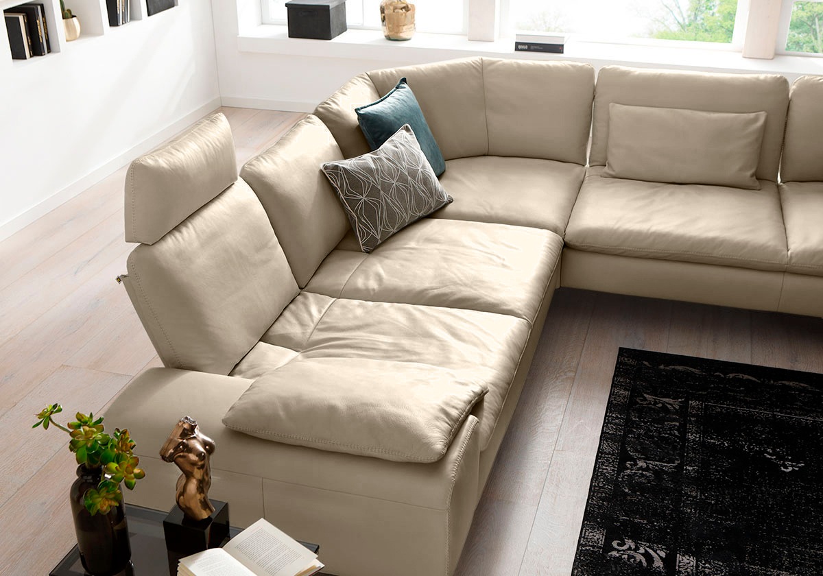 W.SCHILLIG Ecksofa »valentinoo, Designsofa, elegant und bequem, L-Form«, (Set), mit Sitztiefenverstellung, Breite 318 cm