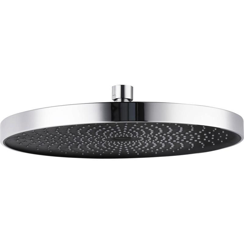 WENKO Kopfbrause »Softwater« 1 Stk. tlg. Chrom/Schwarz, Ø 26 cm chromfarben/schwarz