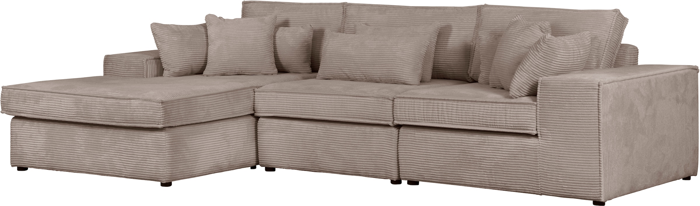 RAUM.ID Ecksofa »Florid L-Form«, 3 Teile, bestehend aus Modulen, viele Bezugsqualitäten, auch in Cord