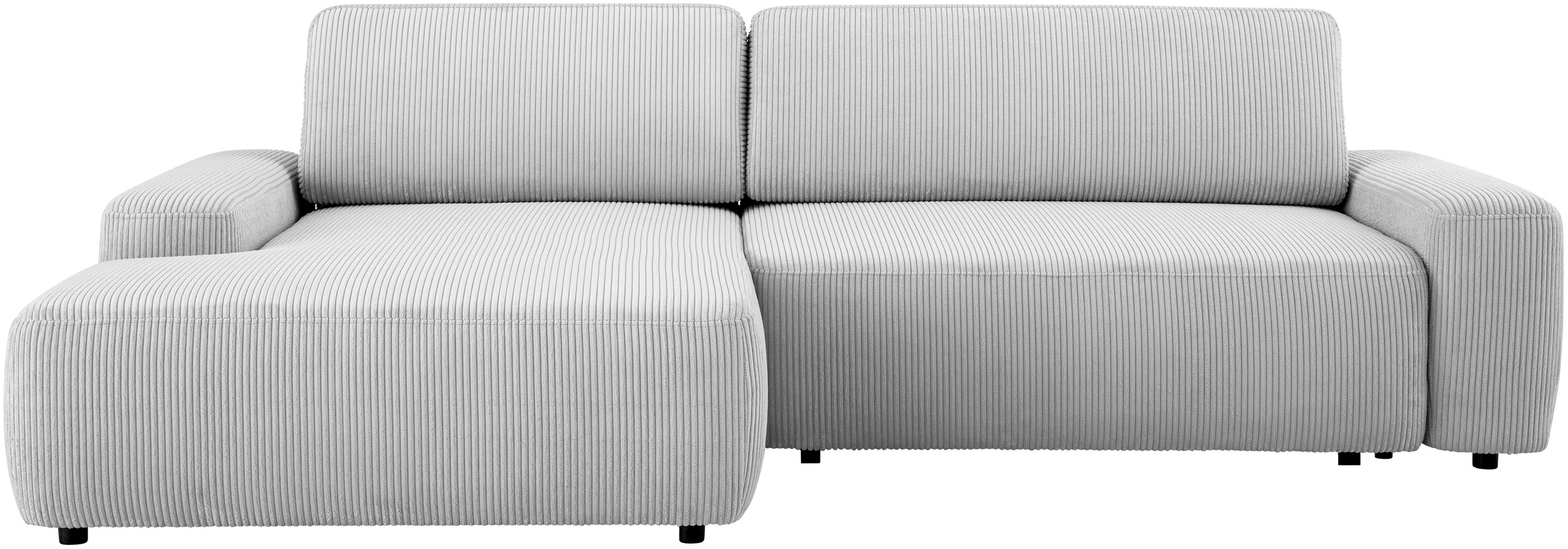 Home affaire Ecksofa »TORGE (264cm), Schlafsofa in Cord, Samtvelours o Stru günstig online kaufen