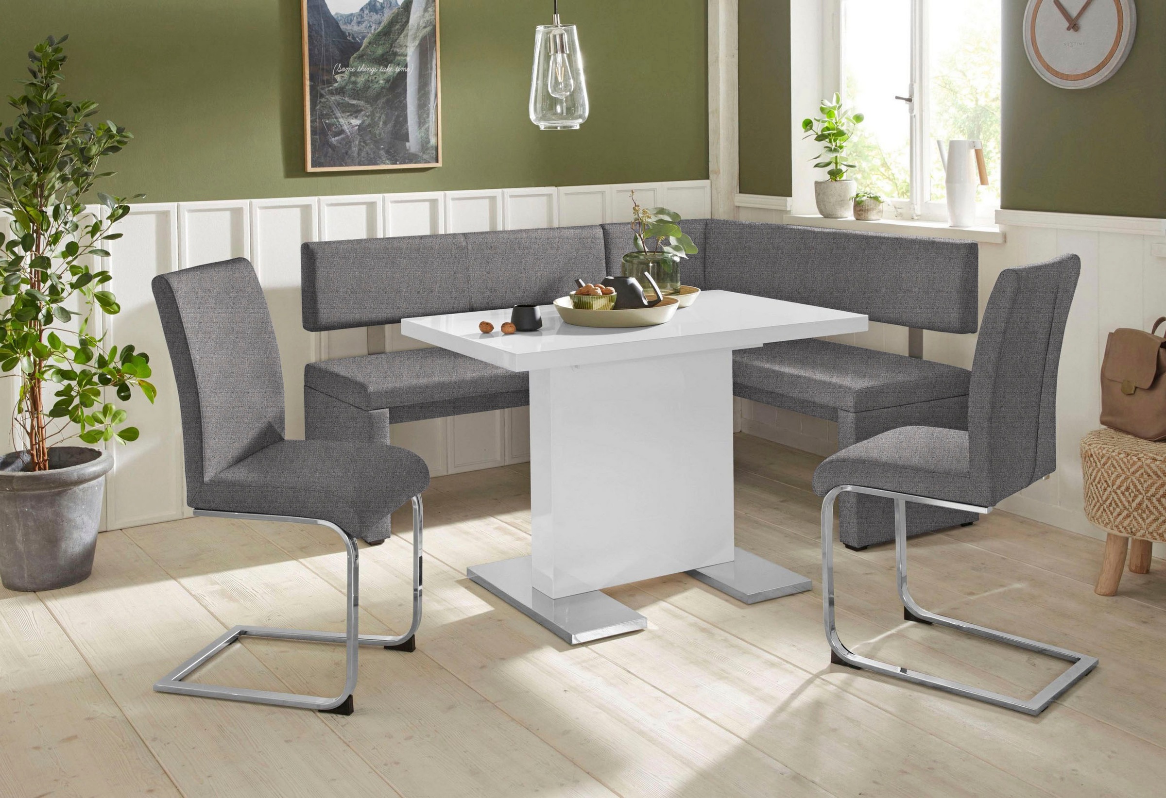 Home affaire Freischwinger »Charissa«, (Set), 2 St., Strukturstoff, Bezug i günstig online kaufen