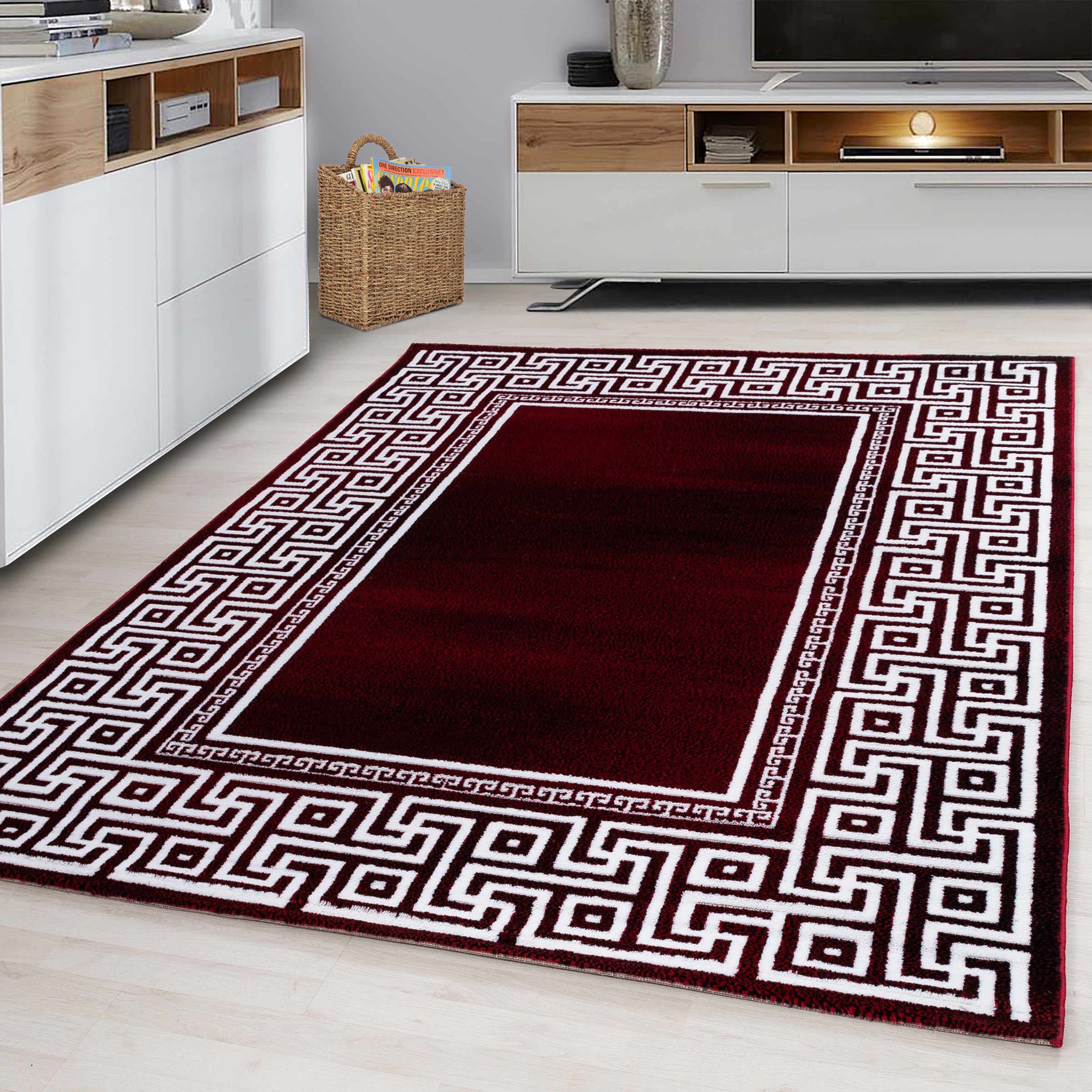Ayyildiz Teppiche Teppich »PARMA 9340«, rechteckig, 12 mm Höhe, Läufer, str günstig online kaufen