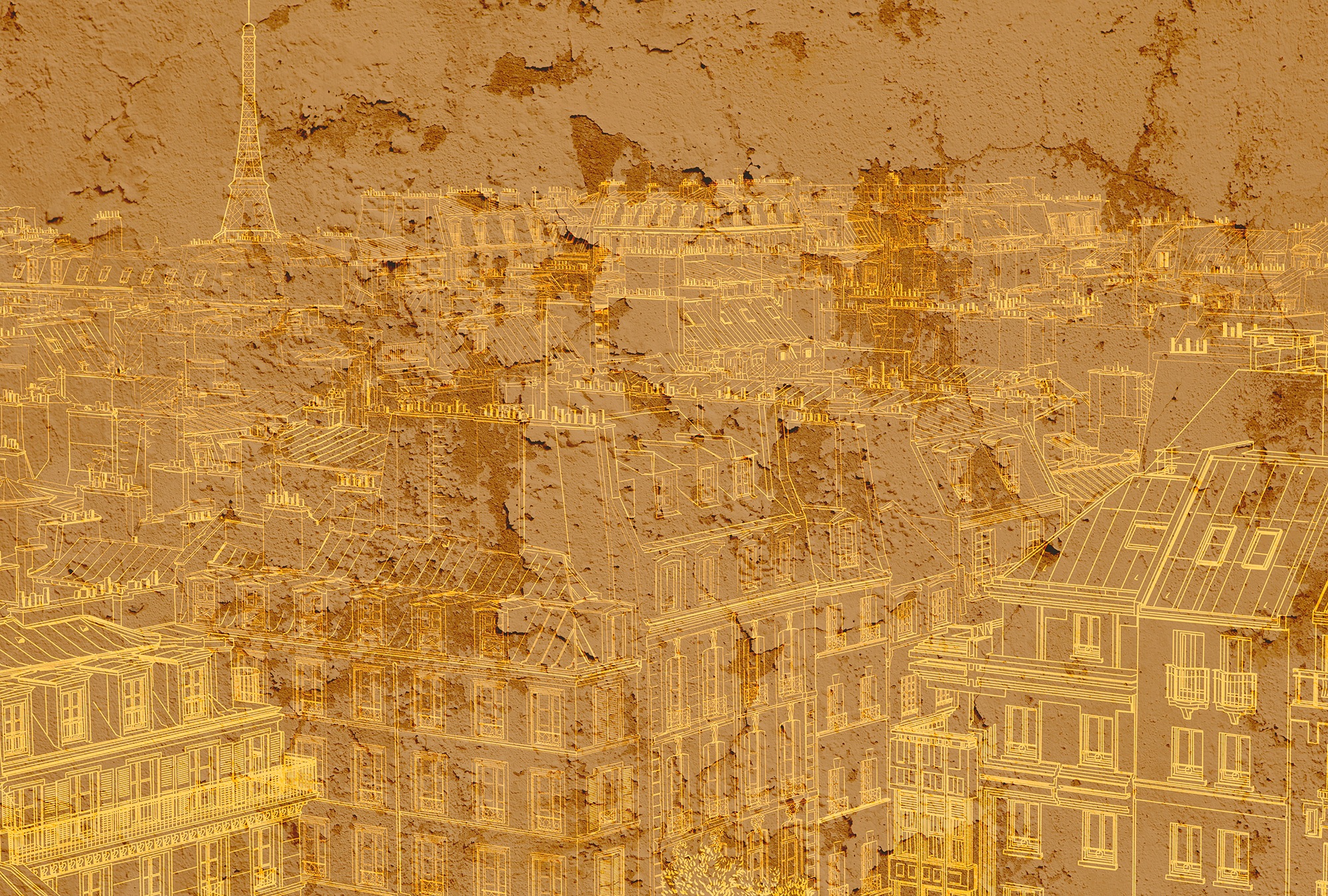 Architects Paper Fototapete »Atelier 47 View of Paris 1« Stadt glatt Vlies, günstig online kaufen