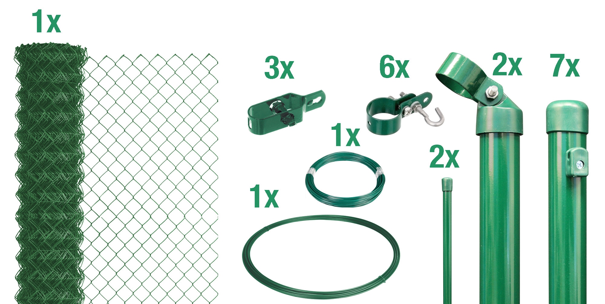 Alberts Maschendrahtzaun, (Set), 15 m Länge, in versch. Höhen kaufen