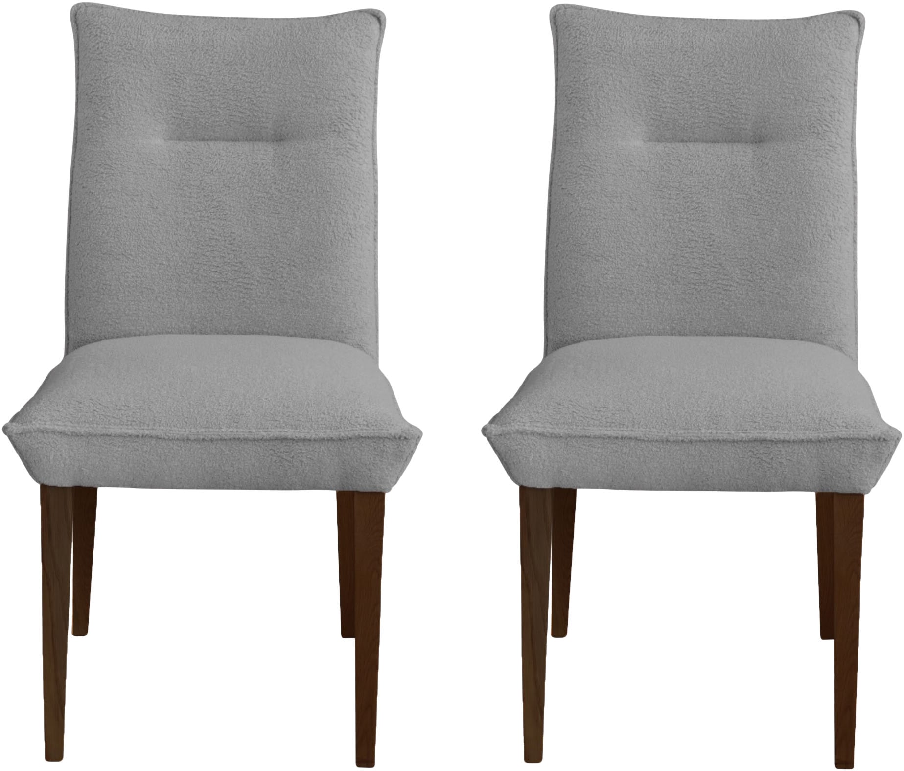 Home affaire 4-Fußstuhl »Atena«, (Set), 2 St., Luxus-Microfaser Teddyoptik, günstig online kaufen