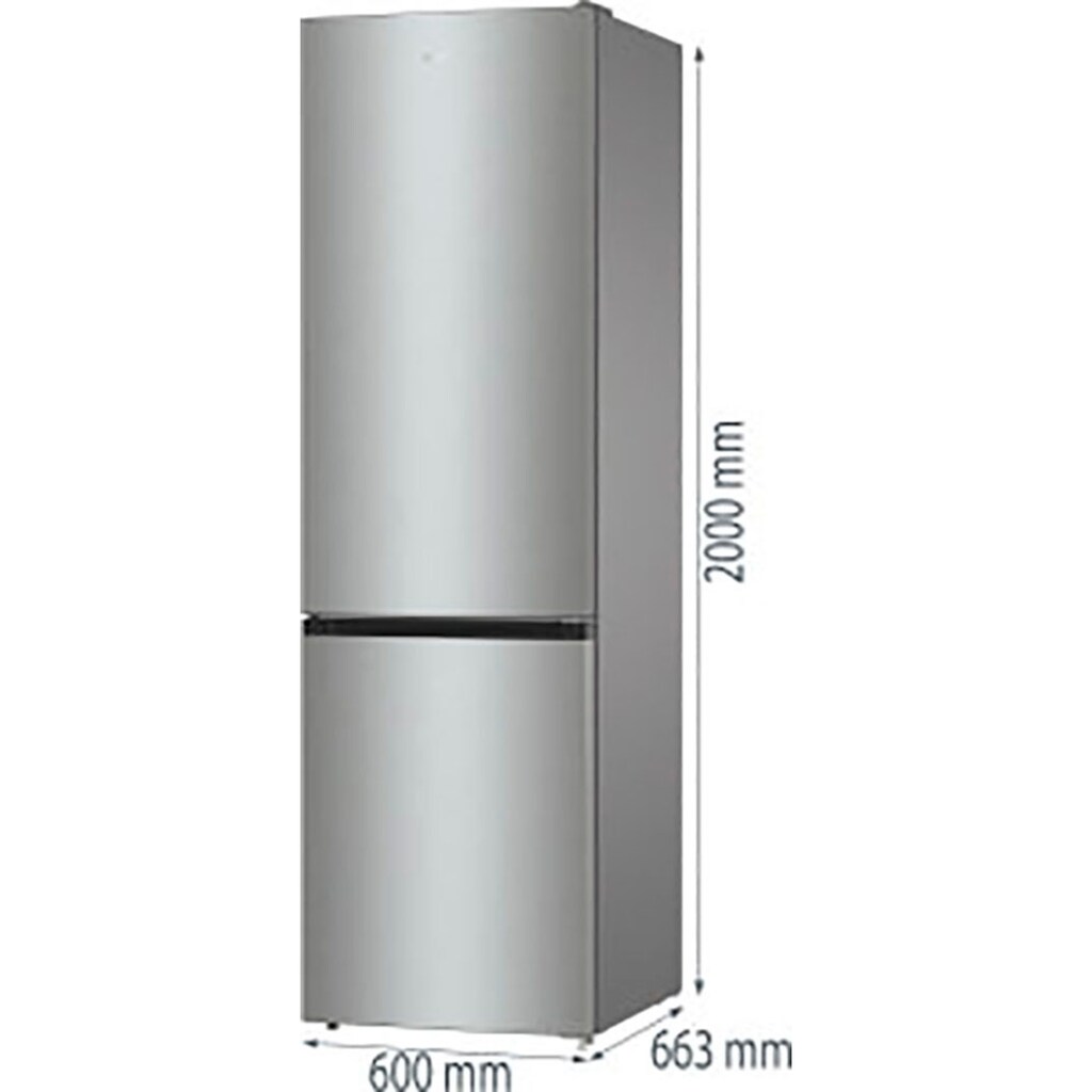 GORENJE Kühl-/Gefrierkombination »NRC 620 BSXL4«, NRC 620 BSXL4, 200 cm hoch, 60 cm breit