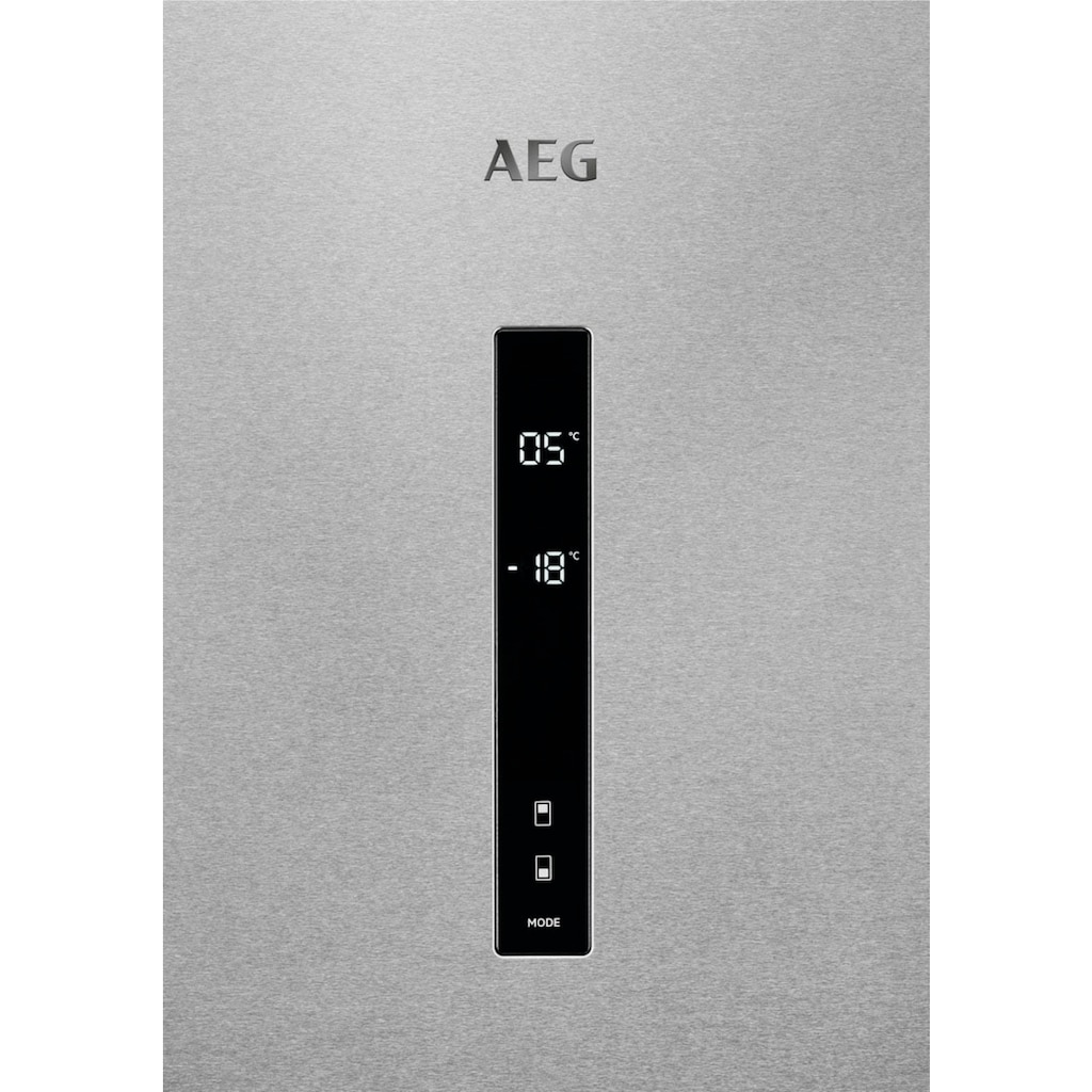 AEG Kühl-/Gefrierkombination »RCB732E5«, RCB732E5MX, 186 cm hoch, 59,5 cm breit