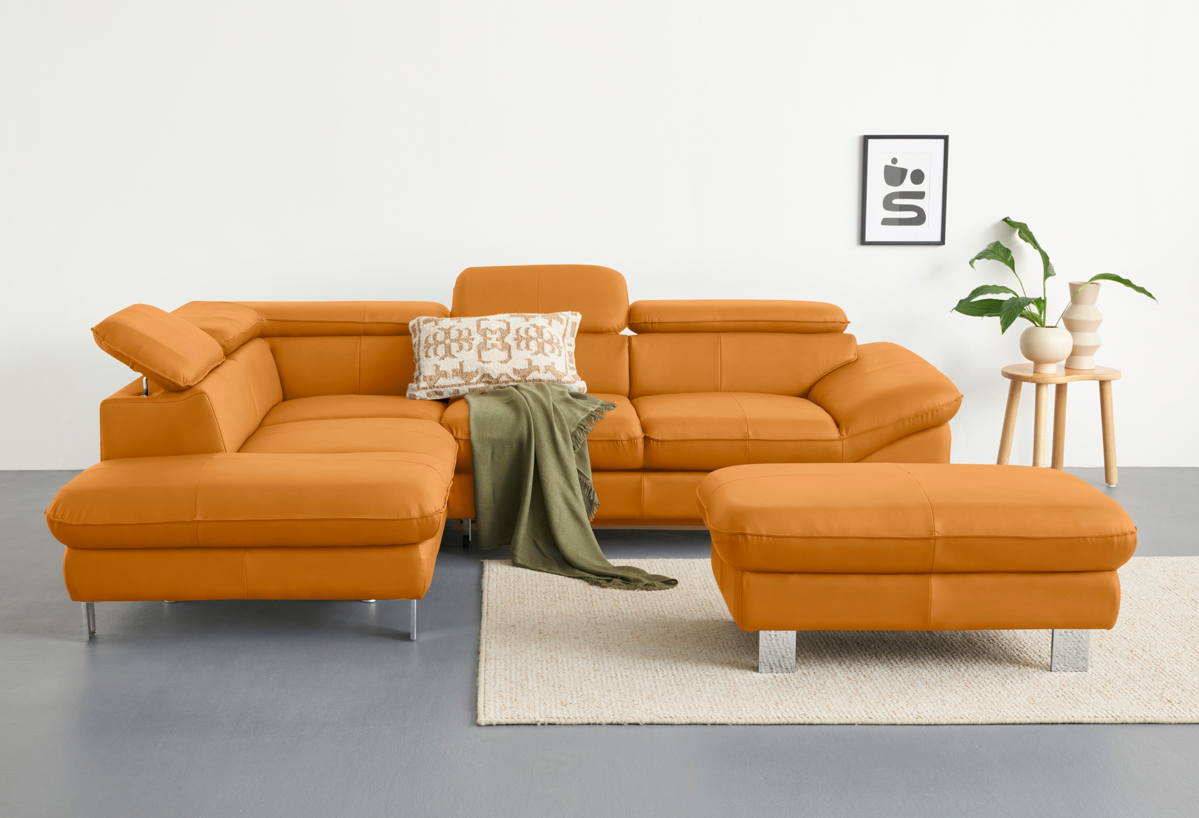 COTTA Ecksofa "Driver L-Form" mit Kopfteilverstellung, wahlweise mit Bettfu günstig online kaufen