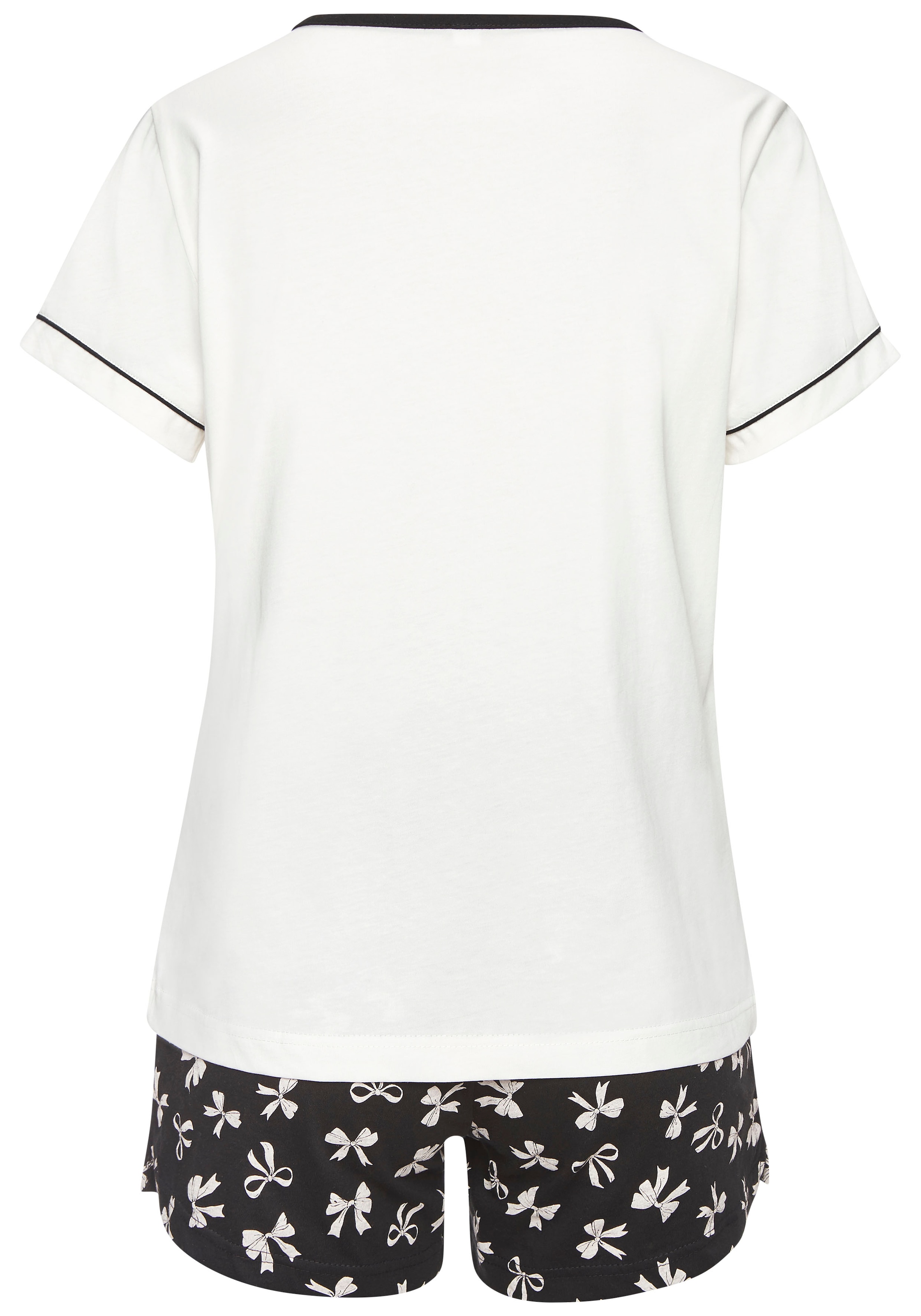 Vivance Dreams Shorty Set, 2er Pack, 4 tlg. Mit süßem Schleifenmuster