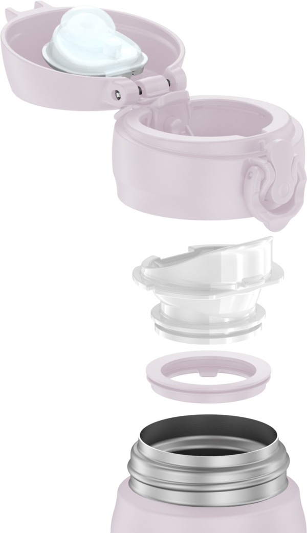 THERMOS Isolierflasche »ULTRALIGHT BOTTLE, doppelwandiger Edelstahl, spülmaschinenfest« 10h heiß & 20h kalt, zerlegbares Safe Flow Lid