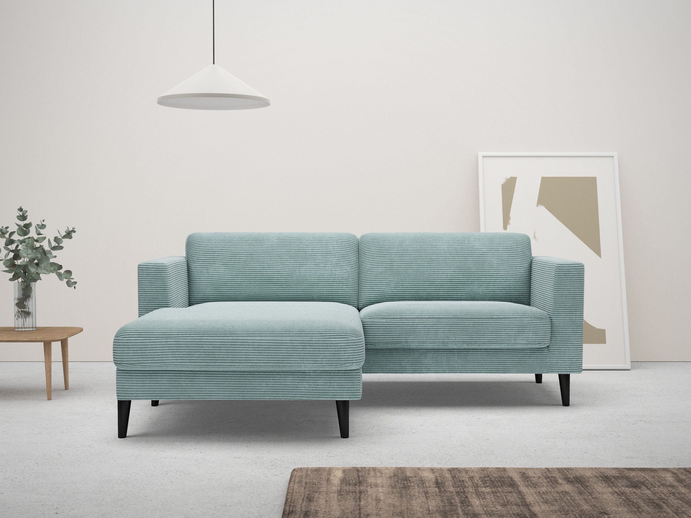 Home affaire Ecksofa "Amancey, L-Form, Cord oder weicher wasserabweisender günstig online kaufen